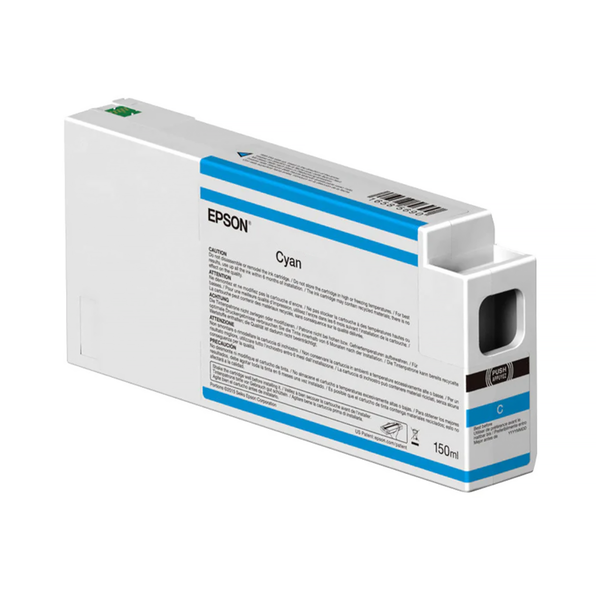 Epson T54V200 UltraChrome HD Cyan Ink Cartridge 150mL - Compatible with SureColor P Series Printers | High-Quality Photo Printing, Graphic Design & Professional Art Projects