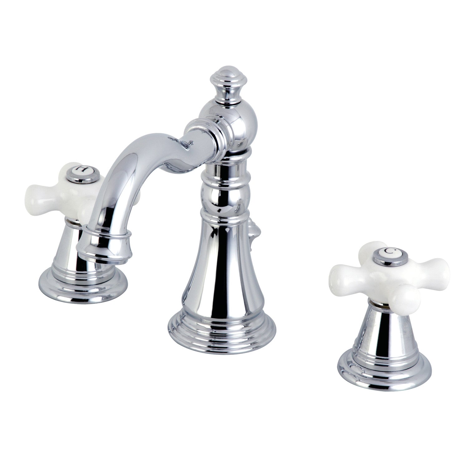 American Classic FSC1971APX 3-Hole Widespread Bathroom Faucet with Pop-Up Drain - Polished Chrome Finish - Perfect for Modern Bathroom Renovations & Vanity Upgrades