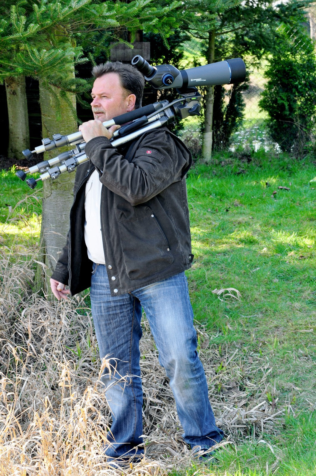Dachstein 20-60x80 ED 45° Angled Spotting Scope - High Power Zoom for Bird Watching, Hunting & Outdoor Observation