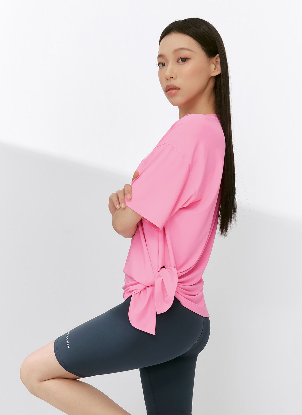 Ice Feather Light 2.0 Unbalanced Loose Fit Short Sleeve T-Shirt for Women - Trendy Oversized Casual Top for Streetwear, Summer Outfits & Layering
