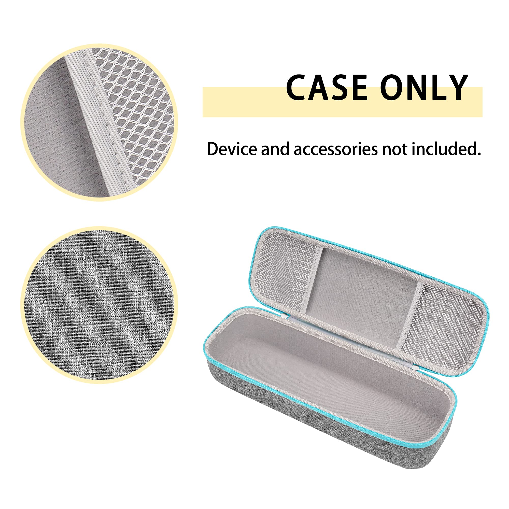 Durable EVA Travel Case for Revlon OneStep Hair Dryer Brush 1.0 & 2.0 - Lightweight Portable Hot Air Brush Organizer with Rigid Protection (Gray) - Perfect for Travel, Salon Visits & Home Storage