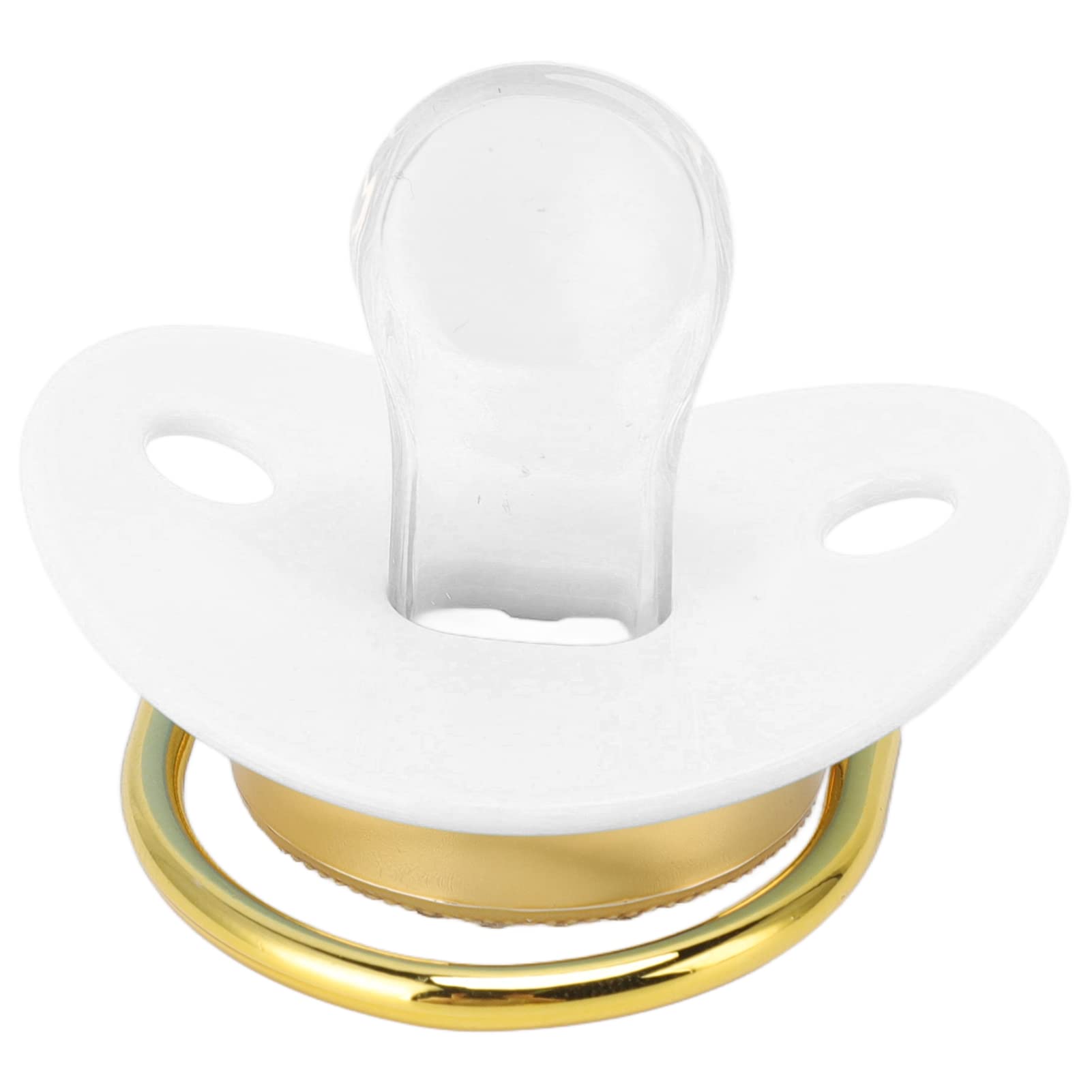 **Silicone Baby Pacifier with Clip - BPA-Free, Soft & Safe for Infants 6-18 Months - White Dummy Soother for Daycare, Travel & Sleep Comfort**