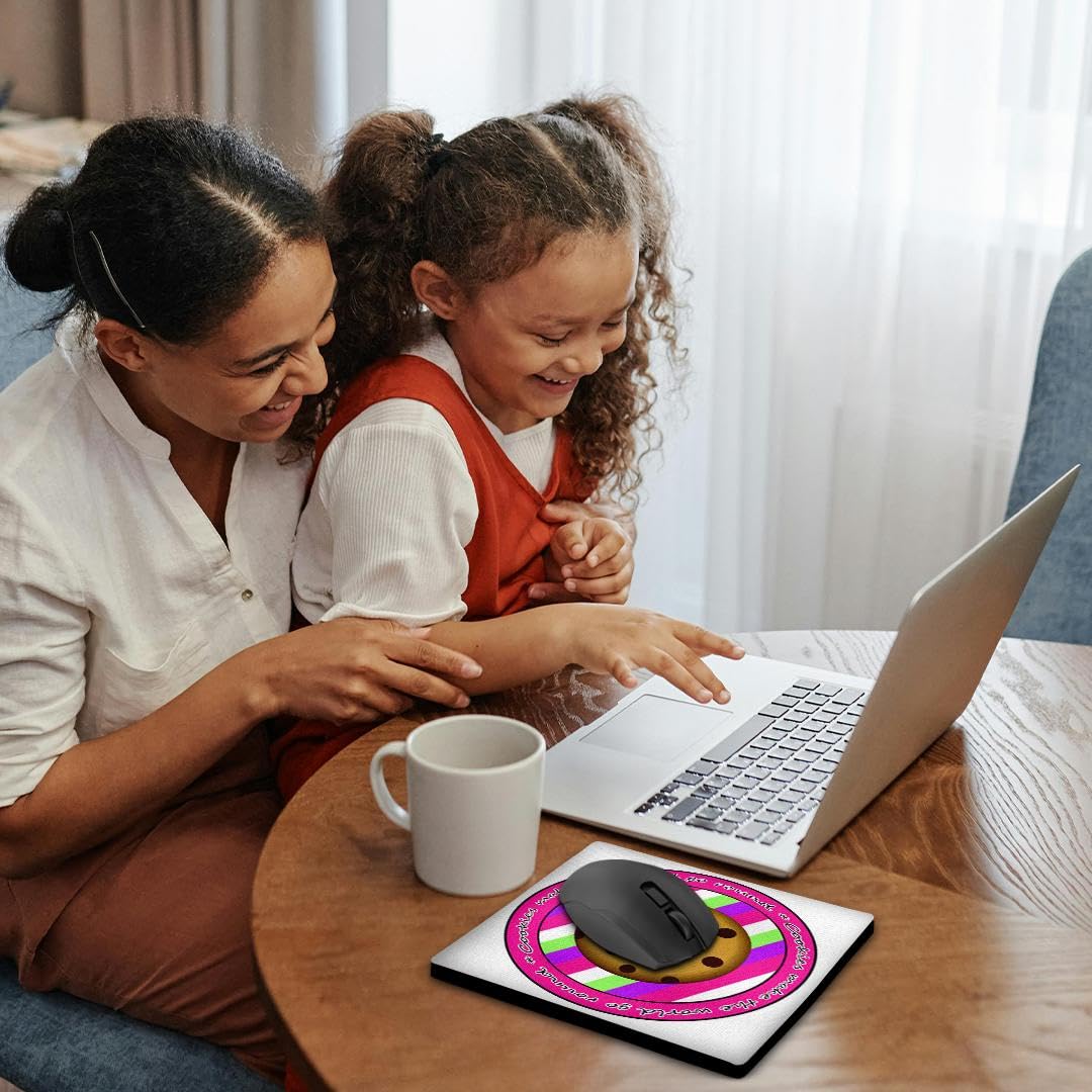 3D Rose 8x8 Inch Non-Slip Mouse Pad - 