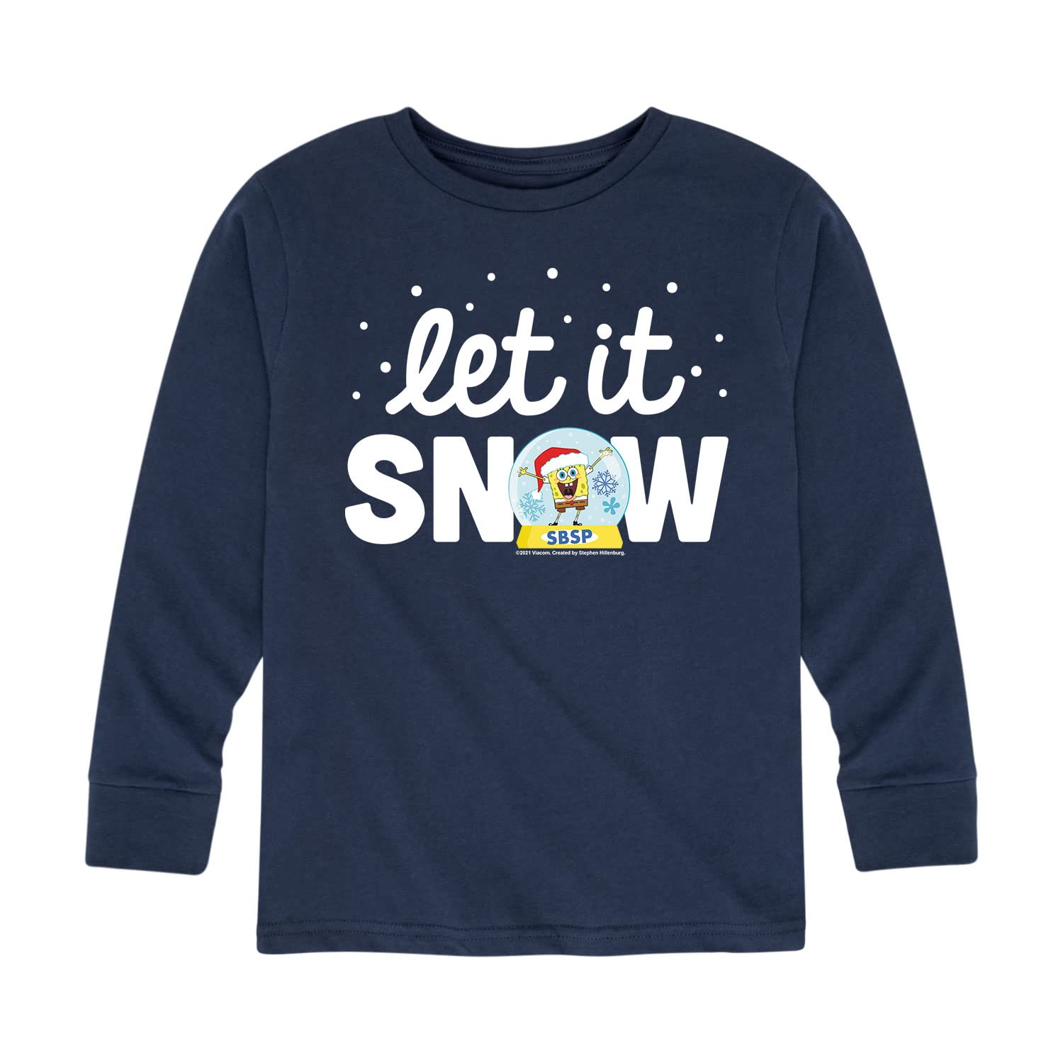 Spongebob Squarepants Christmas & Hanukkah Long Sleeve T-Shirts for Toddlers & Kids - Holiday Family Matching Outfits & Gift Ideas