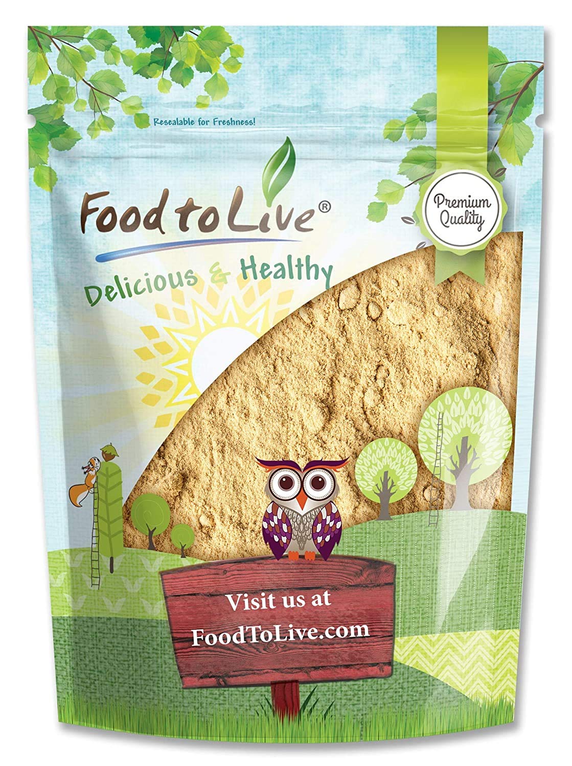 Organic Raw Yellow Maca Powder 8oz - Vegan, Keto, Kosher Certified, Non-Gelatinized Maca Root Superfood - Rich in Vitamin C & Iron - Perfect for Smoothies, Baking & Energy Boosting