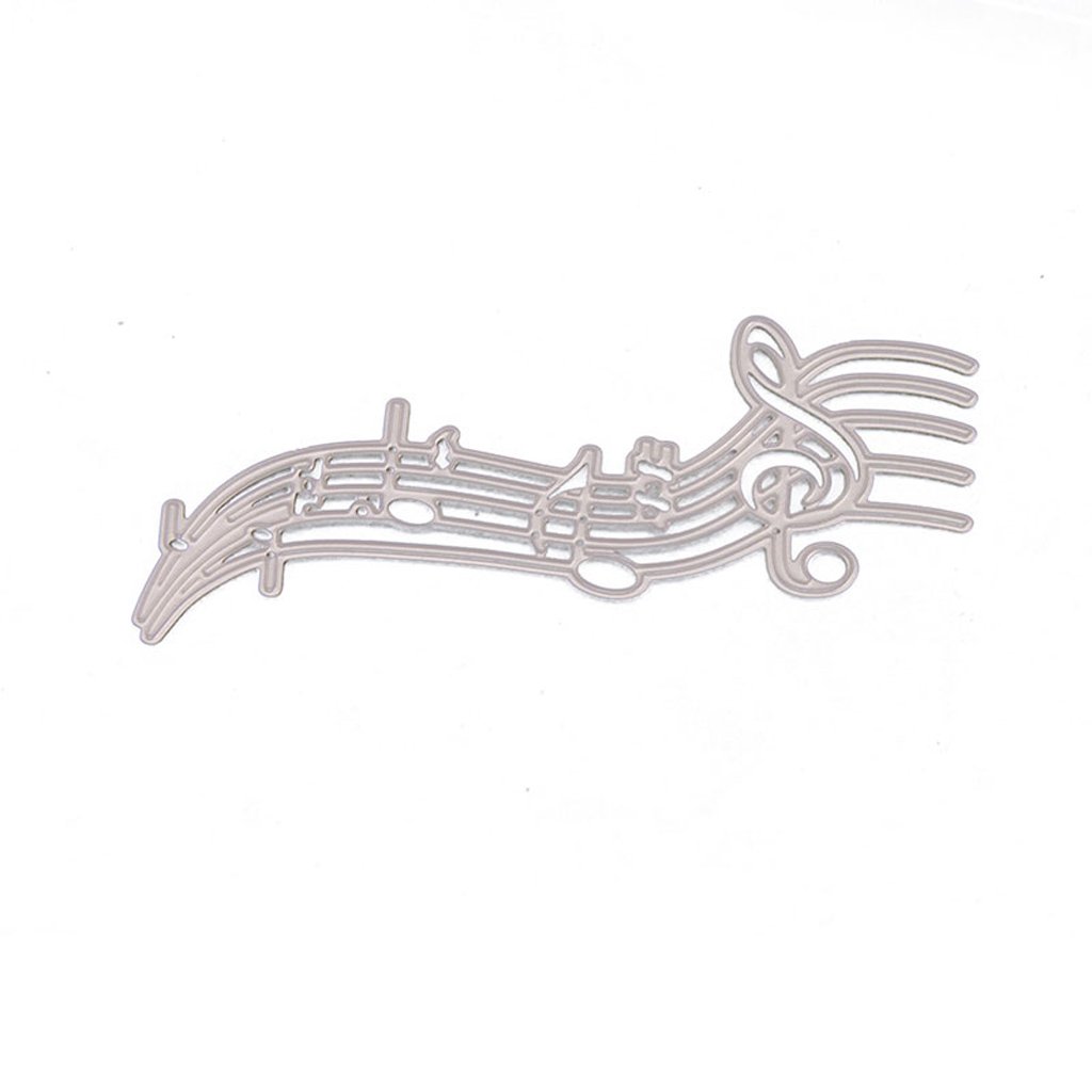 Musical Notes Metal Die Cuts - Scrapbooking Embossing Dies for DIY Card Making, Album Decorations & Paper Crafts - Perfect for Handmade Greeting Cards, Scrapbook Pages, and Home Decor Projects