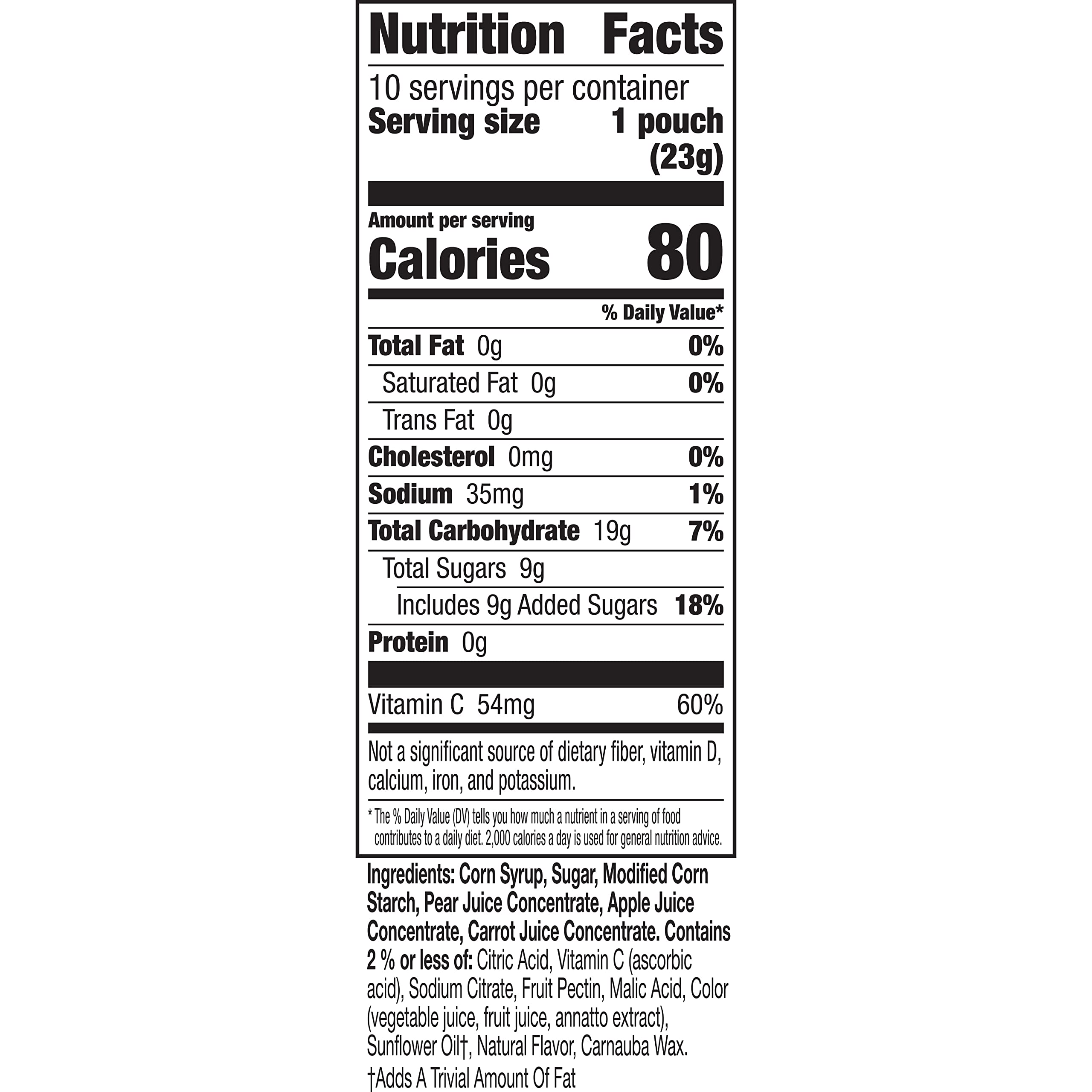 Mott's Assorted Fruit Flavored Snacks - Gluten Free, 10 Count (8 oz) - Healthy Kids Lunchbox Snacks & On-the-Go Treats for School, Work & Travel