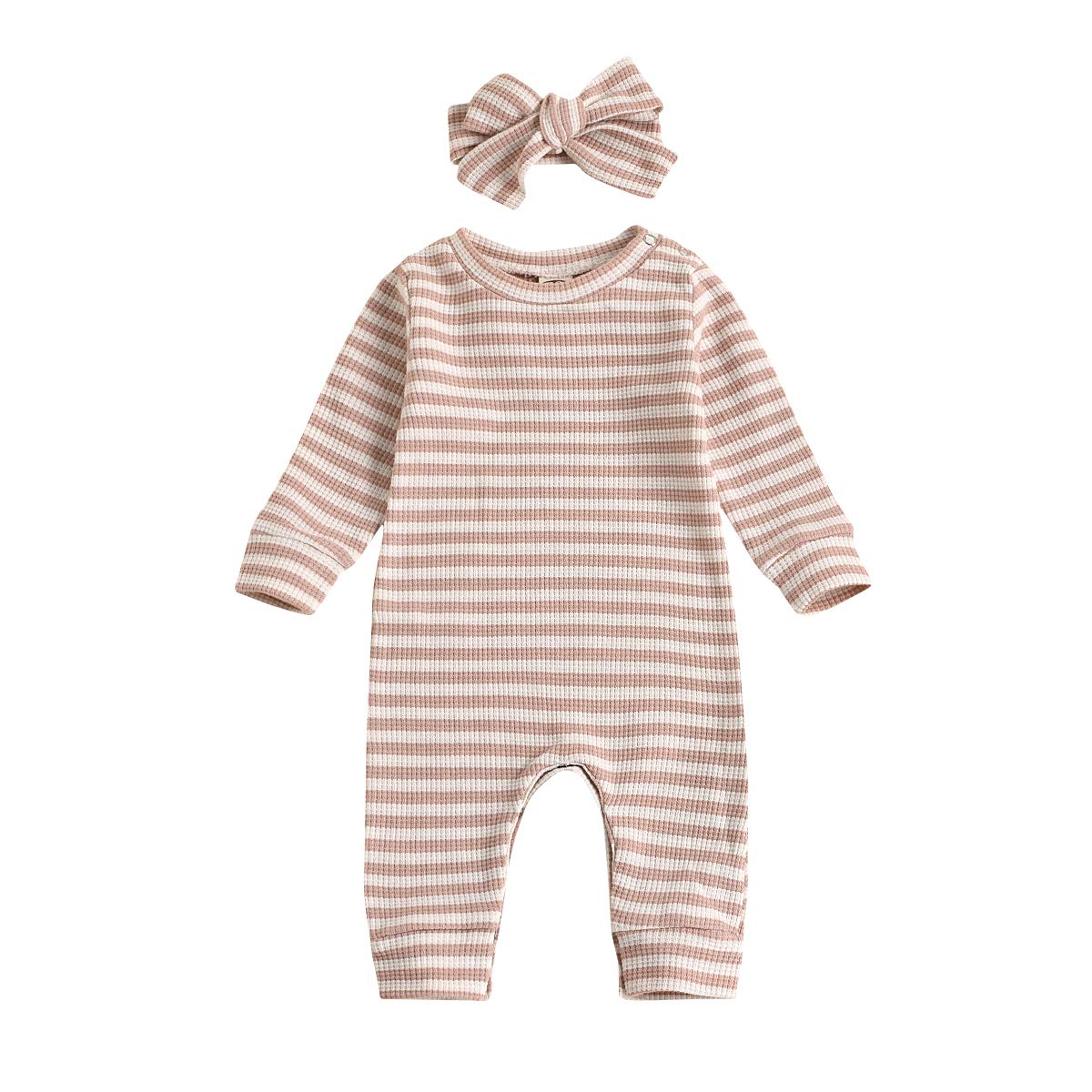 Newborn Baby Girl Romper Bodysuit - Soft Cotton One-Piece Jumpsuit with Pants | Perfect for Photoshoots, Playtime & Everyday Outfits