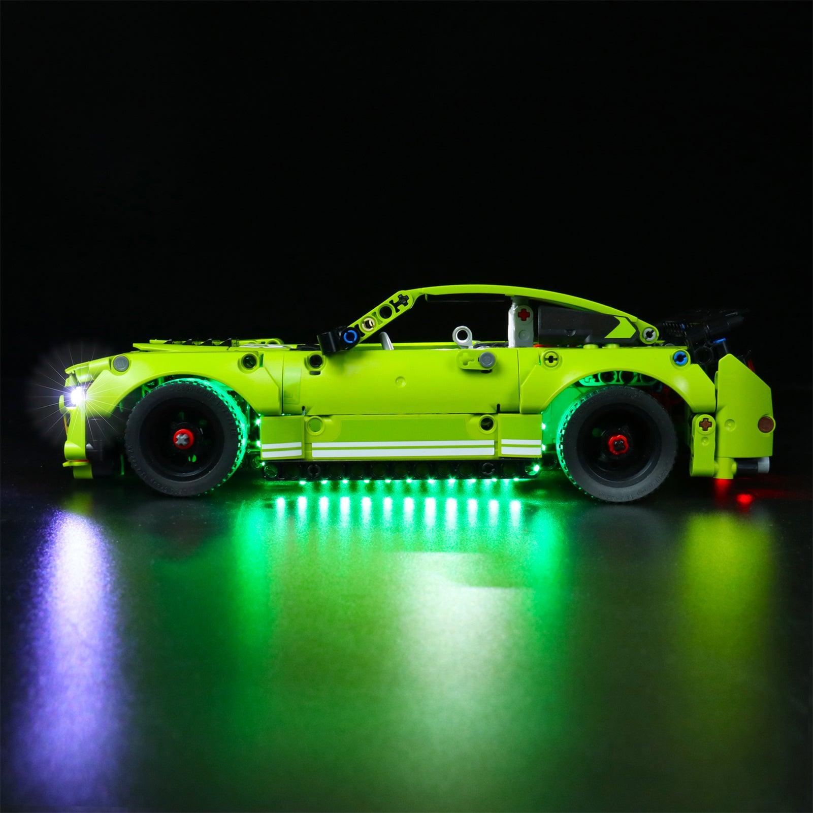 Best Light Kit for Lego Speed Champions Ford Mustang GT500 Shelby 42138 – DIY LED Lighting Set for Model Cars – Perfect for Display, Gifts & Nighttime Showcase