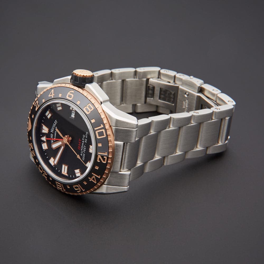 Armand Nicolet A486ASN NS MA4480AA Men's Luxury Watch with Additional Black Silicone Strap - Perfect for Business, Casual & Formal Occasions