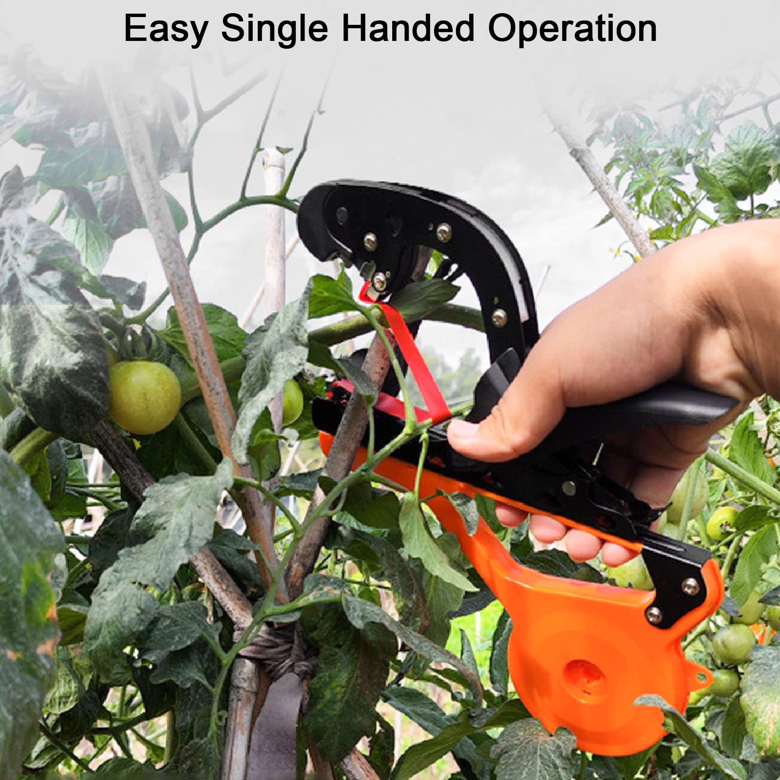 HEEPDD Plant Tying Machine - Garden Tape Gun with Blade for Grapes, Raspberries, Tomatoes & Vining Vegetables | Easy Plant Support Tool for Vineyards, Greenhouses & Home Gardens