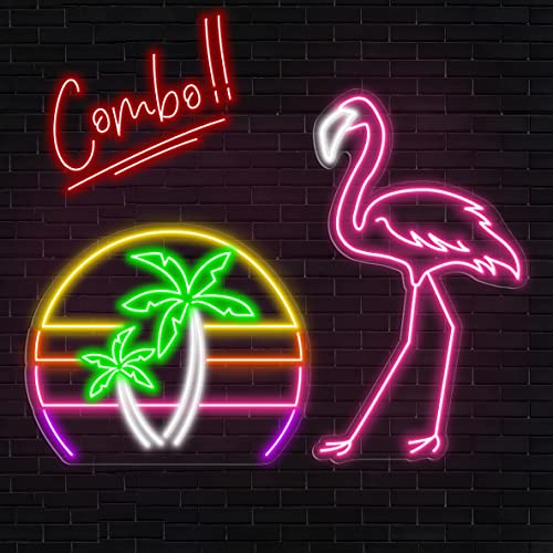 Combo Flamingo+Palm tree
