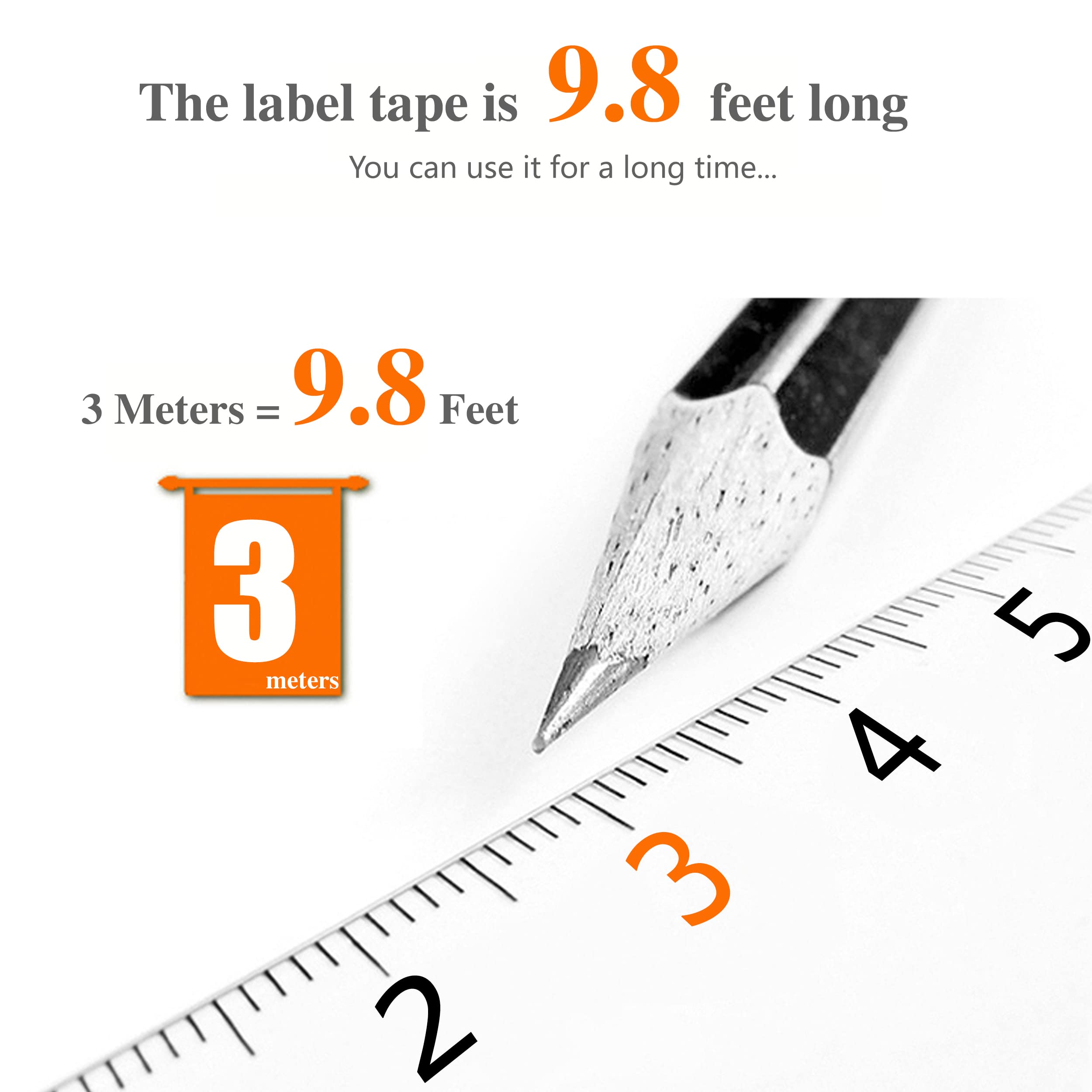 3-Pack Blue Compatible Label Tape for Dymo 3D Embossing Label Maker - Works with Organizer Xpress Pro, Motex, Omega Home, Junior Embosser & Office-Mate II - Perfect for Home, Office Organization & Craft Labeling