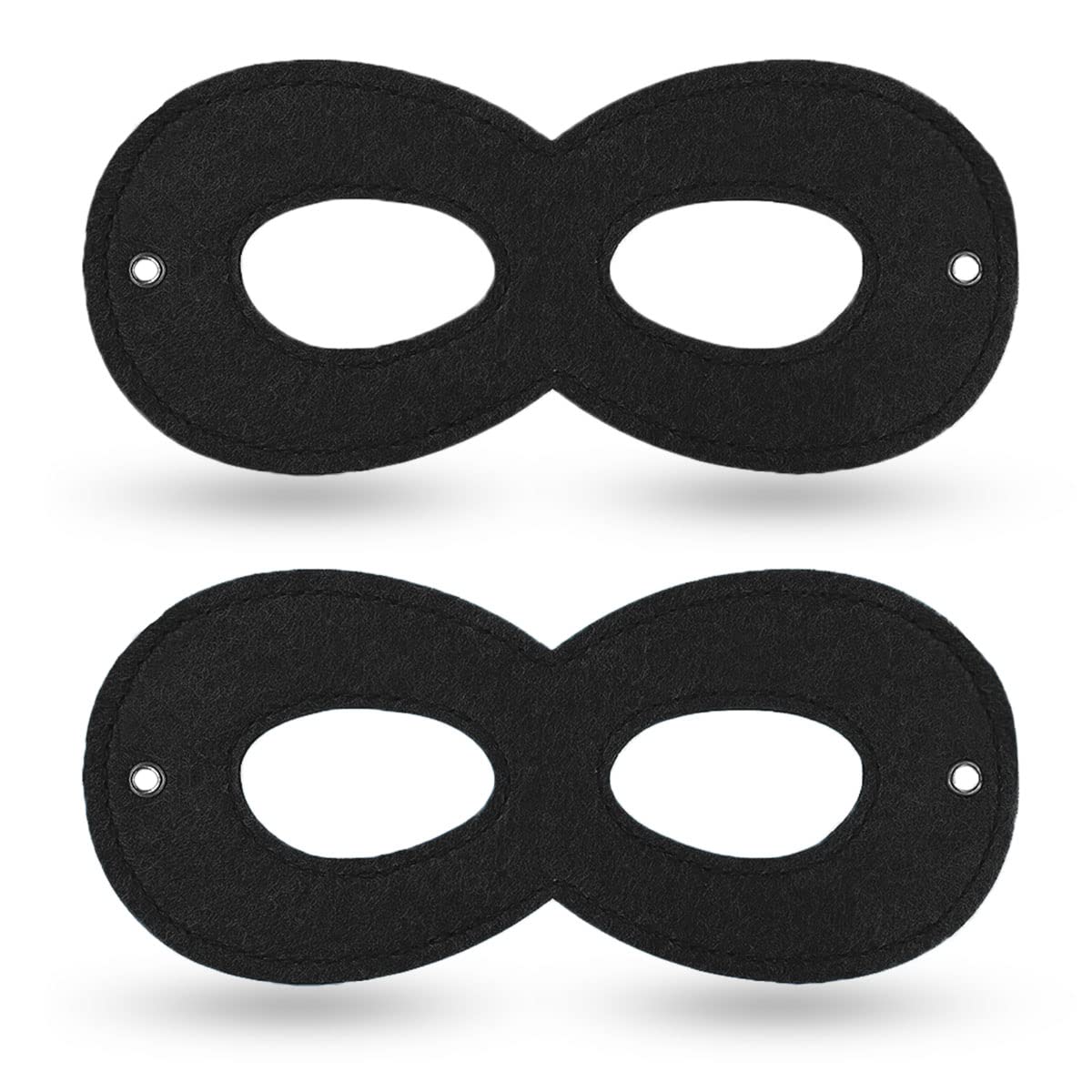 Superhero Felt Eye Mask for Cosplay - Halloween, Christmas & Birthday Parties - Adjustable Elastic Rope for Comfortable Wear
