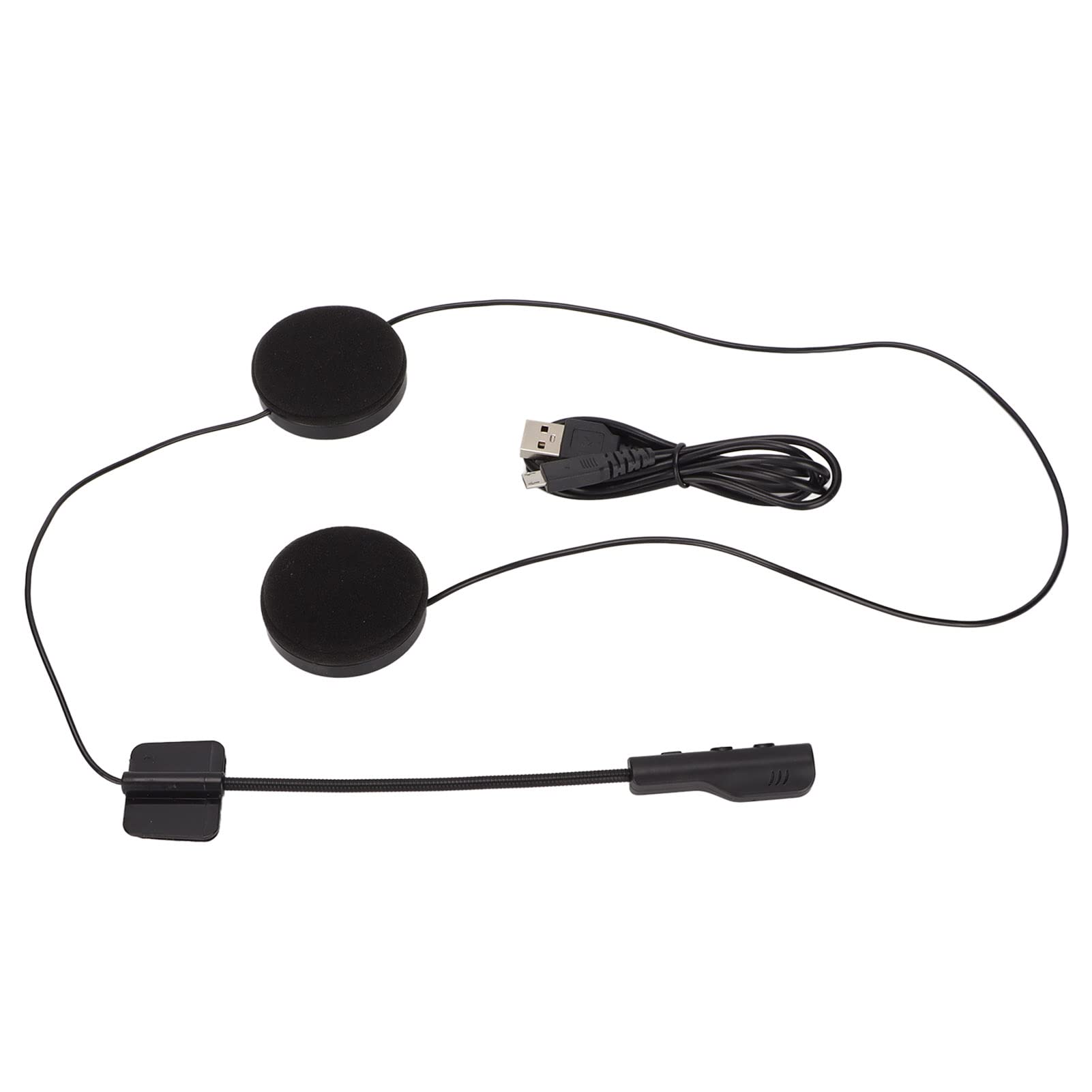 Yoidesu Motorcycle Bluetooth Headset with Stereo Speakers - Noise Cancelling Helmet Headphones for Hands-Free Calls & Auto Answer - Perfect for Road Trips & Commuting