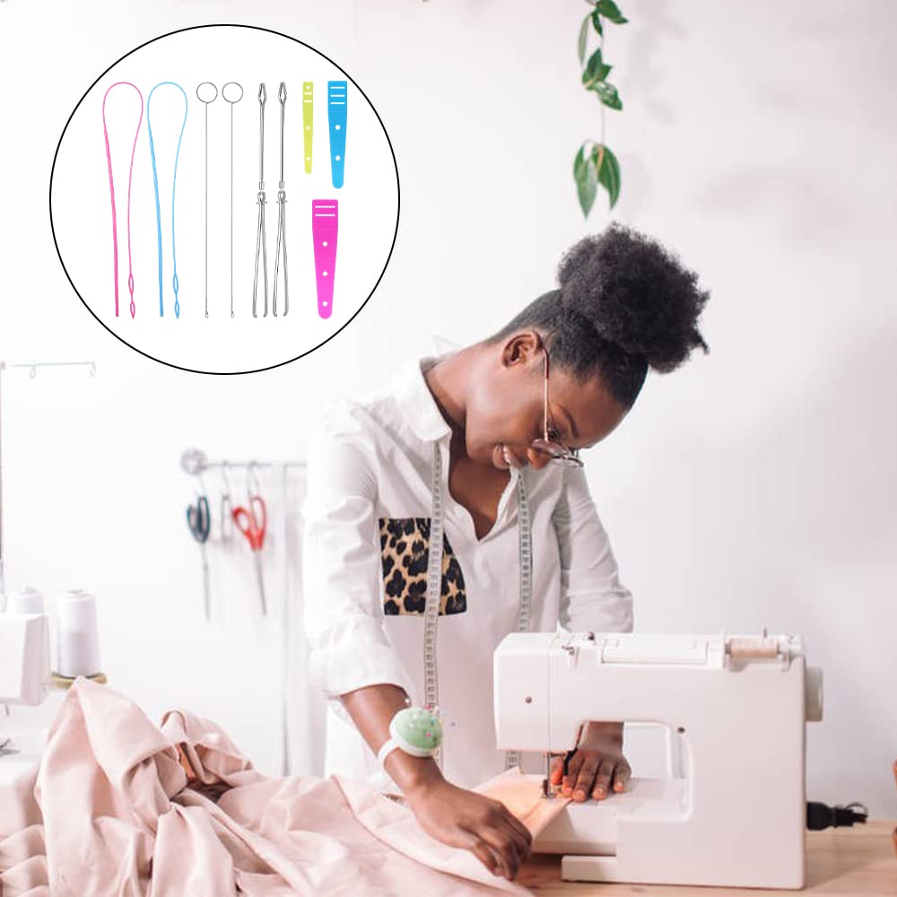 Neikafan 11-Piece Loop Turner Sewing Kit - Flexible Drawstring Threader Set for Easy String Replacement | Embroidery, Beading, DIY Crafts & Knitting Tools | Perfect for Sewing Projects, Clothing Repair & Crafting Accessories
