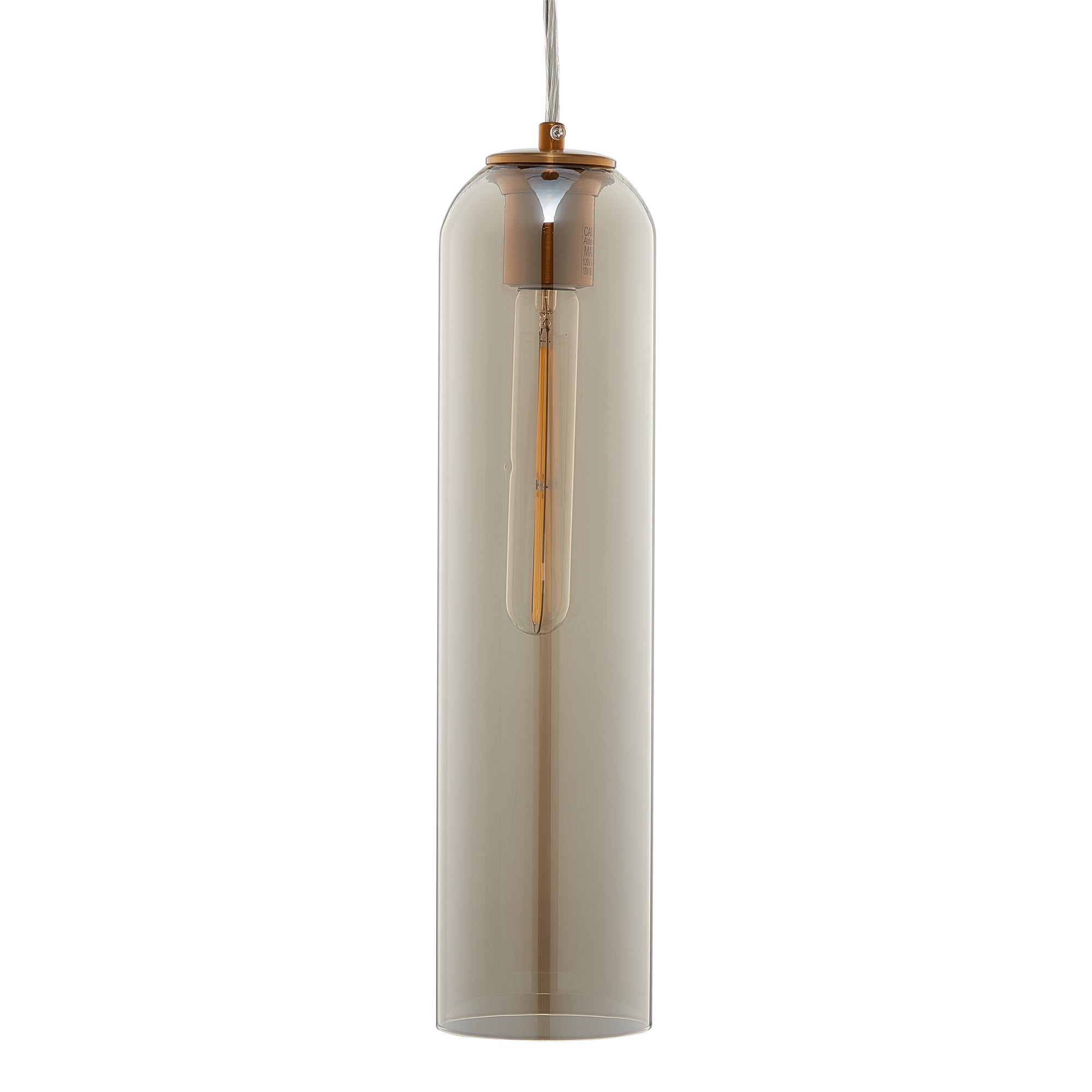 CARRO HOME Hydra Cylinder Glass Pendant Light - Modern Hanging Fixture for Kitchen Island, Dining Room & Bedroom Lighting
