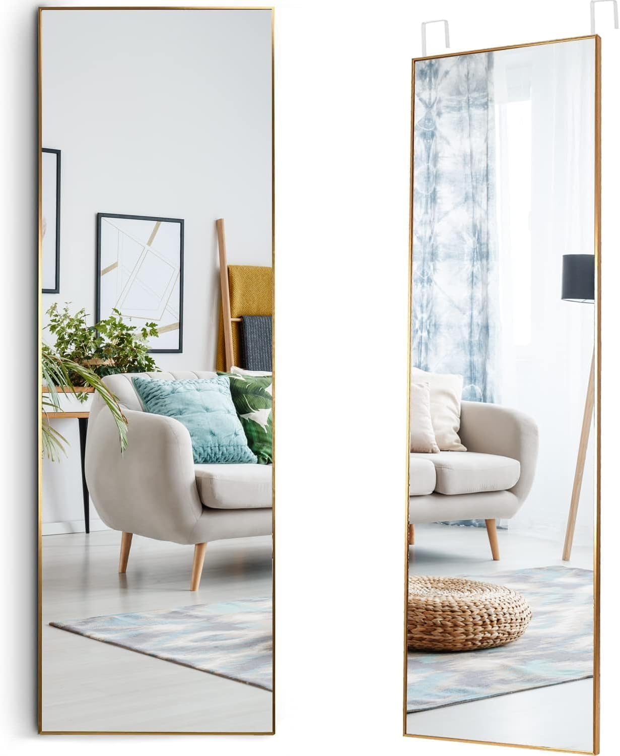 Mirrotek Full Length Over The Door Mirror - 13.7
