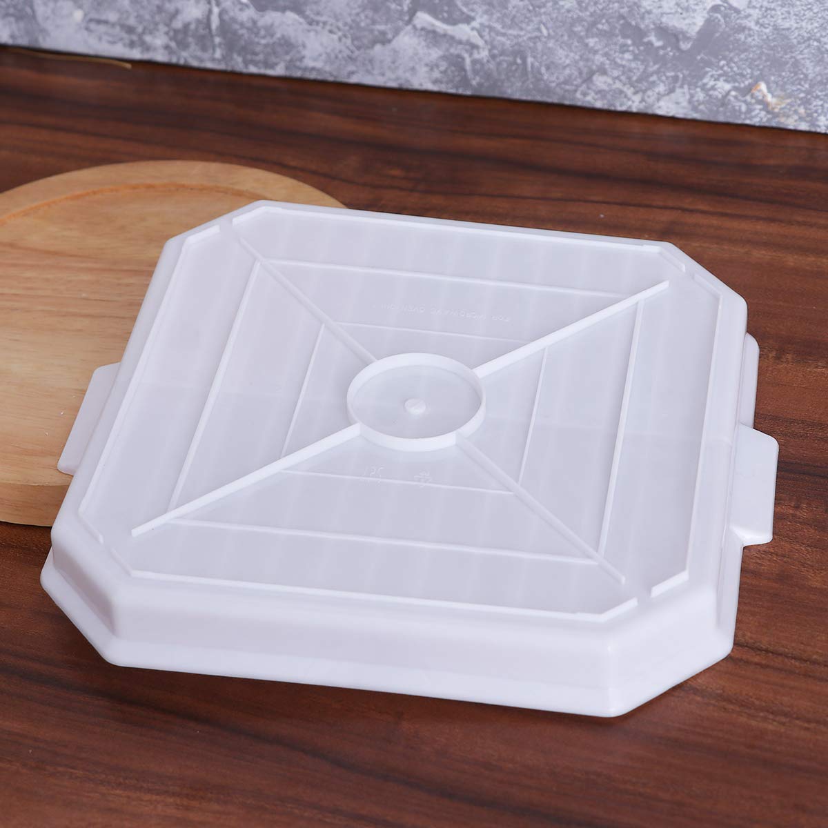 DOITOOL 2-Pack Non-Stick Pizza Baking Sheet for Oven - Microwave Safe Bacon & Egg Cooking Tray, Sausage Rack - Premium Kitchen Baking Accessories (White) - Perfect for Homemade Pizza, Breakfast Meal Prep & Party Snacks