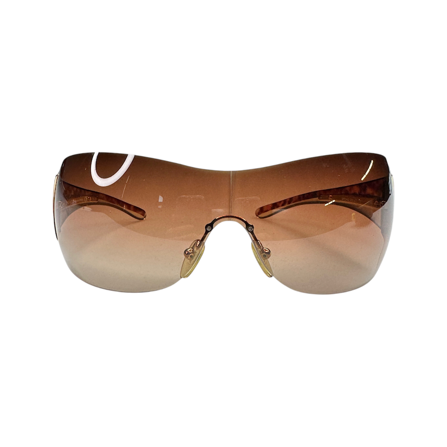 PRADA SPR54G Sunglasses - Gold & Cheetah Print Luxury Designer Shades for Women & Men | UV Protection, Fashion Statement for Beach, Driving & Outdoor Activities