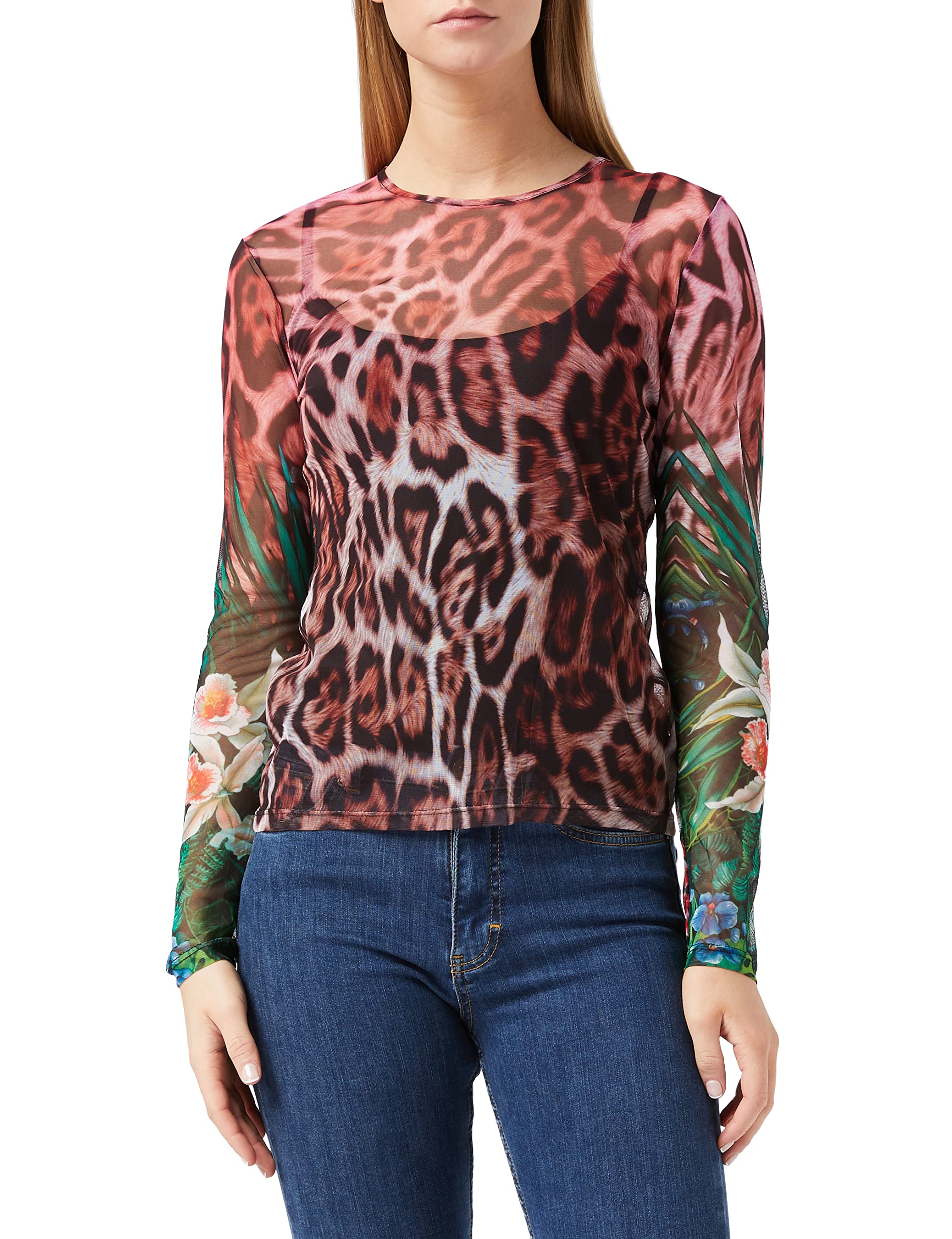 Desigual Women's Long Sleeve T-Shirt - Comfortable Cotton Blouse for Casual Wear, Work & Everyday Outfits