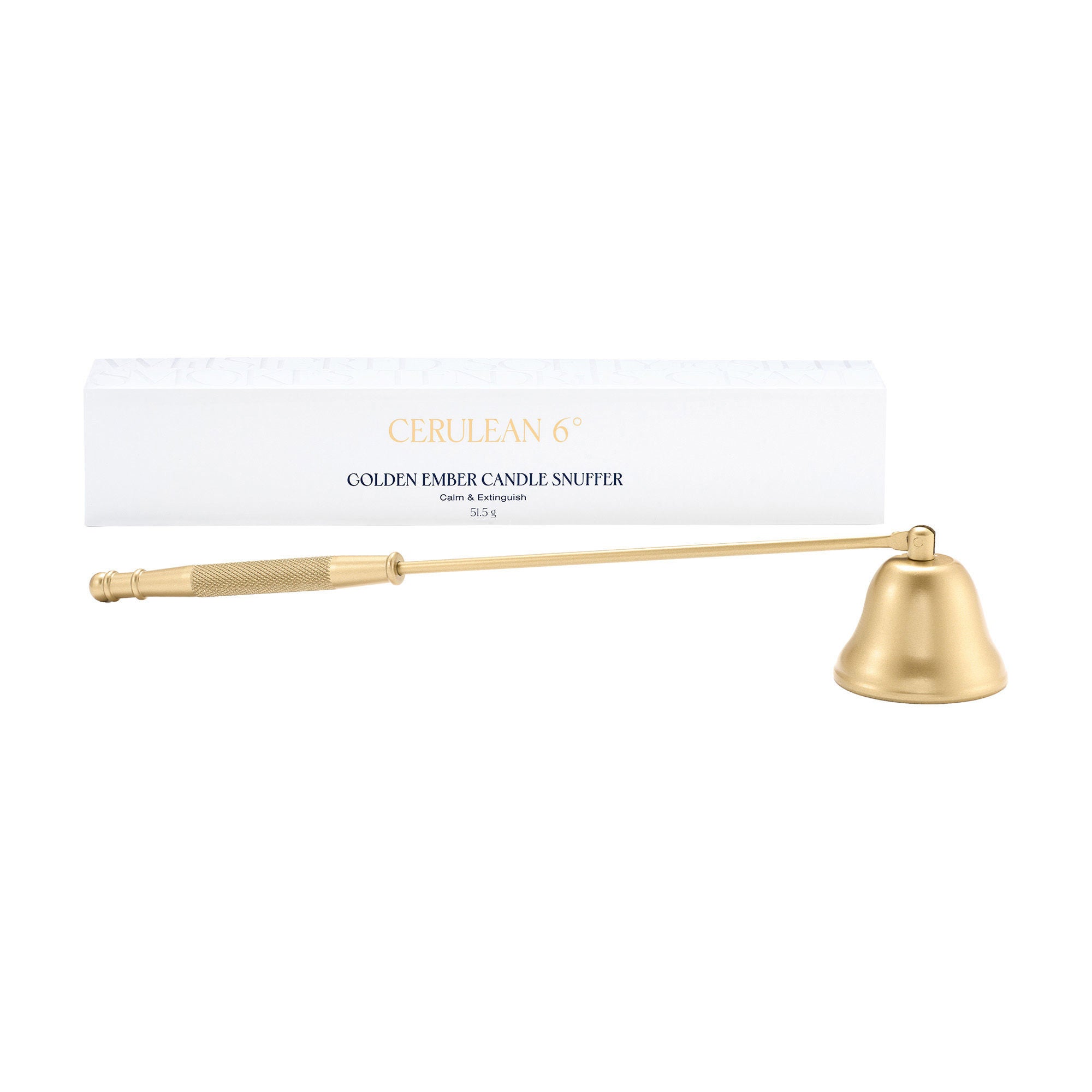 Premium Cerulean Blue 6-Inch Candle Snuffer - Extinguish Candles Safely & Elegantly for Home Decor, Weddings & Relaxation