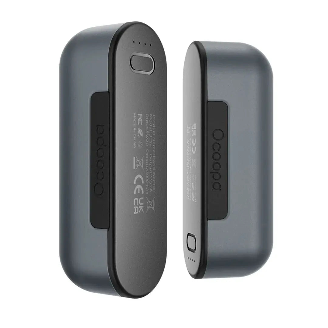 Ocoopa UT2s Rechargeable Hand Warmer & 5200mAh Power Bank - Portable USB Heater for Winter Outdoor Activities, Camping, Hiking, and Cold Weather Use