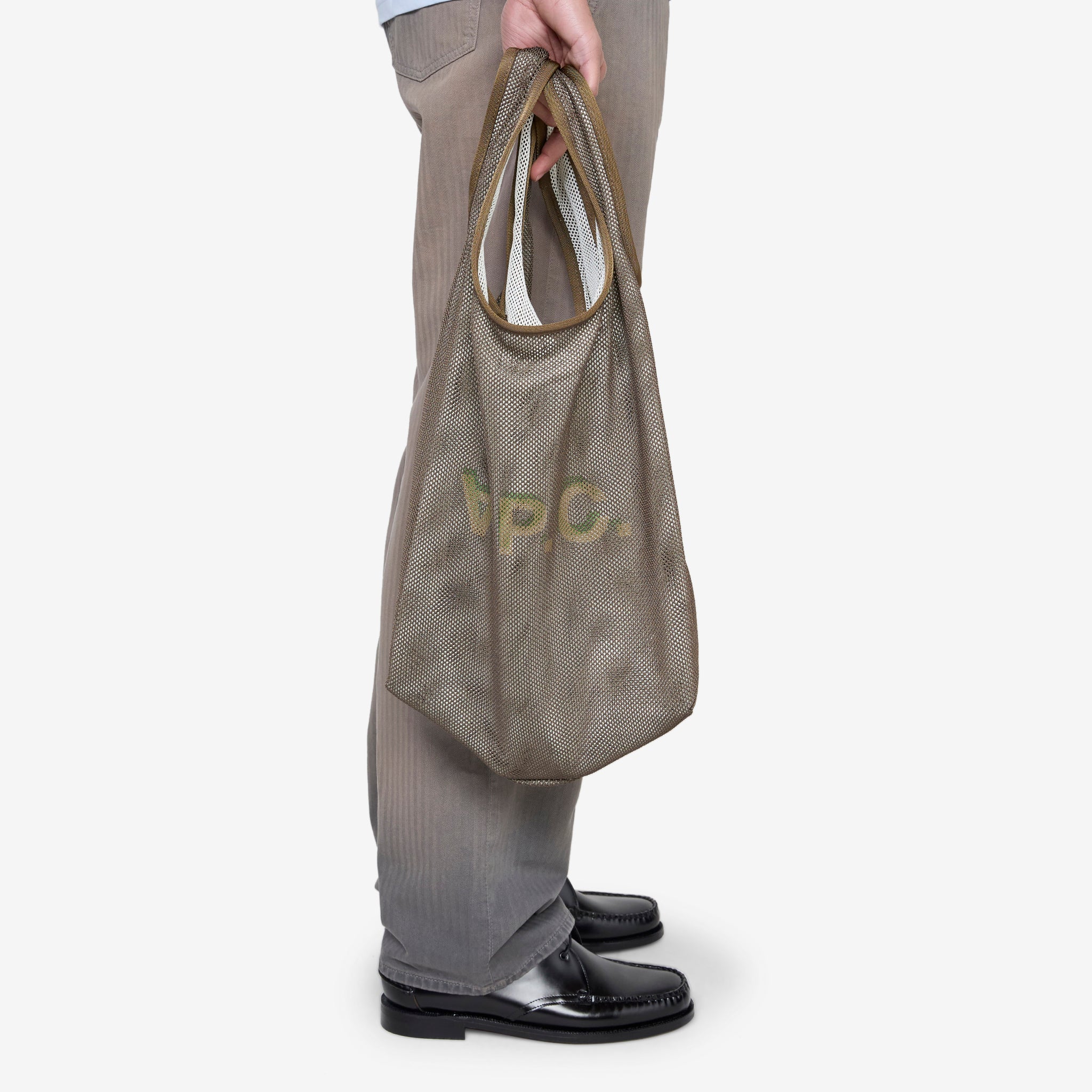 Eco-Friendly Reusable Shopping Bag - Brown & Ecru | Durable & Stylish Grocery Tote for Market, Beach & Everyday Use