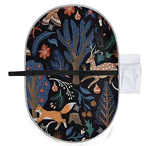 Waterproof Baby Diaper Changing Pad - Portable Travel Changing Mat with Cute Trees Deer Fox Design for Newborns & Infants | Perfect for Nursery, On-the-Go & Outdoor Use