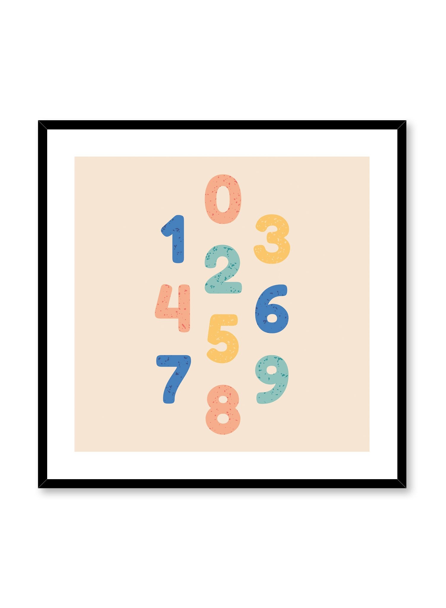 Numbers Poster - Educational Math Wall Art for Kids - Perfect for Classrooms, Homeschooling & Nursery Decor