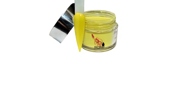 Stay Ready Nails Color Acrylic Collection - Highlighter Yellow (1 oz Jars) for Professional Nail Art & DIY Manicures at Home | Vibrant Summer Nails, Party Looks & Salon-Quality Designs