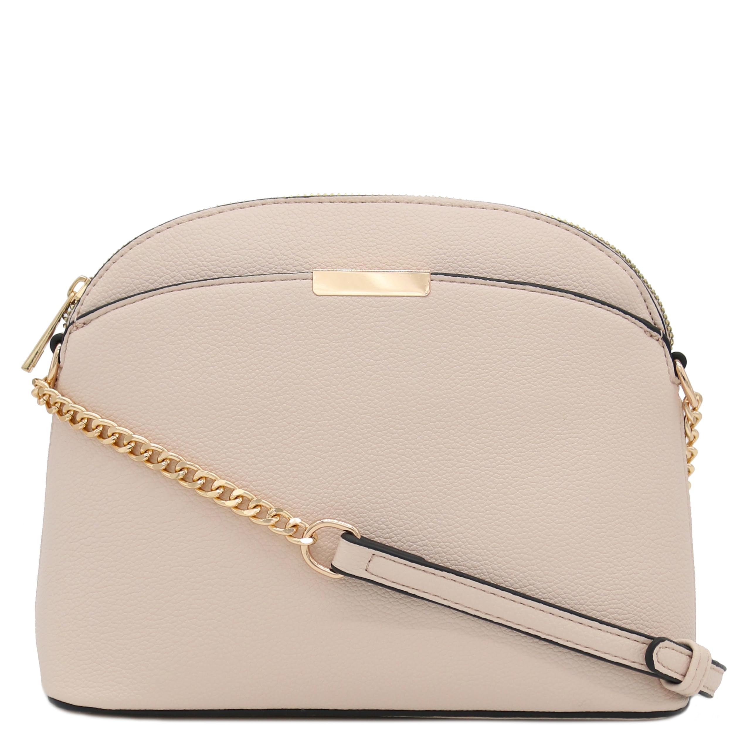 Stylish Faux Leather Mini Dome Crossbody Bag with Chain Strap - Perfect for Women's Everyday Use, Date Night & Travel Accessories