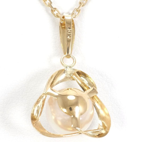 18K Yellow Gold Pearl Necklace for Women - Elegant & Timeless Jewelry Gift for Birthday, Anniversary, Wedding, or Special Occasions