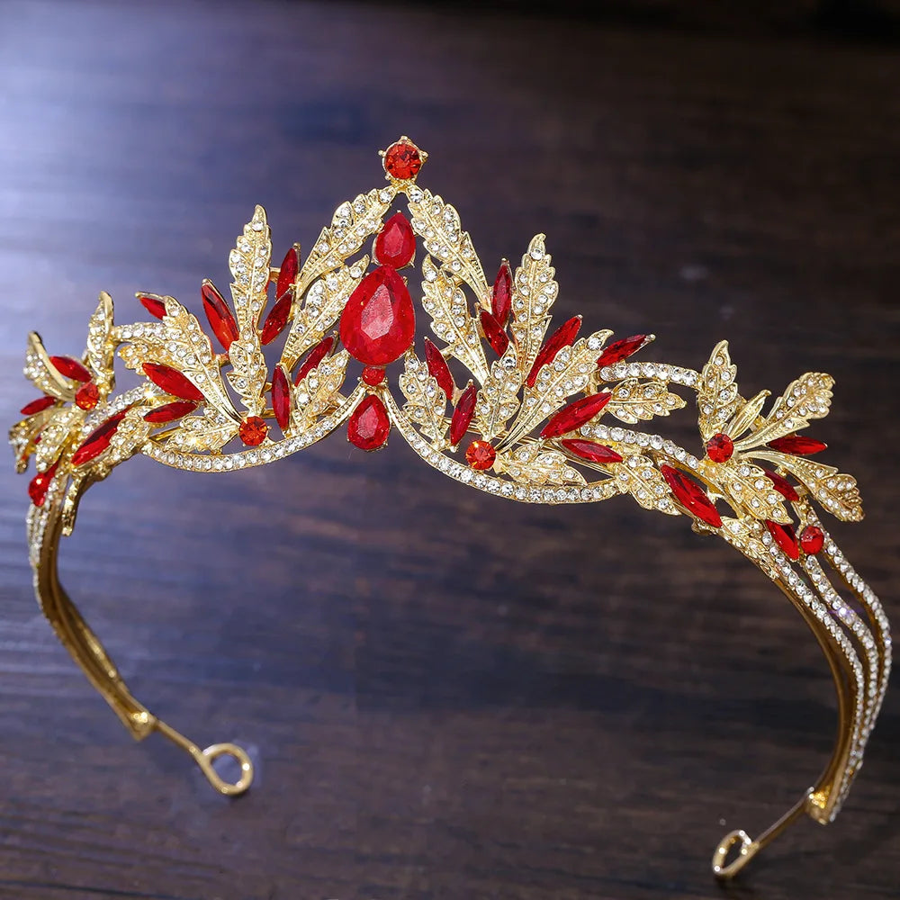 Elegant Fall Leaf Tiara Headband for Women - Nature-Inspired Hair Accessory for Autumn Weddings, Halloween Costumes & Boho Fashion