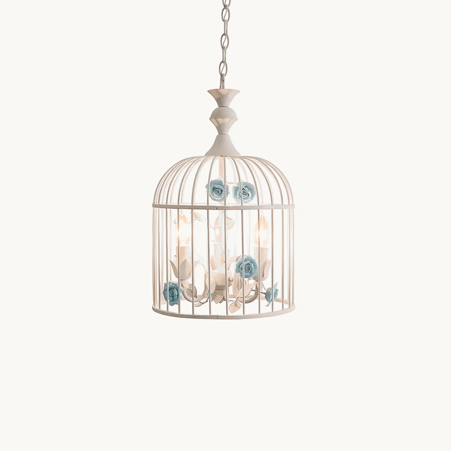 Vintage Birdcage Pendant Light - Industrial Style Hanging Ceiling Lamp for Dining Room, Kitchen, Bedroom & Living Room Decor