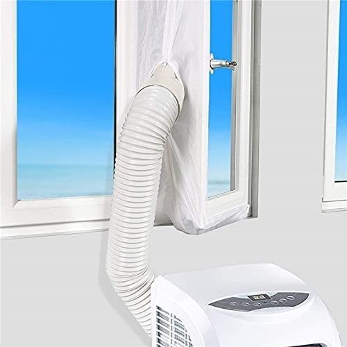 Universal Portable Air Conditioner Window Seal Kit - Fits All AC Units & Tumble Dryers, Easy Install with Adhesive Fasteners & Vent Kit (White, 4.5M) - Perfect for Home, Office & RV Cooling Solutions