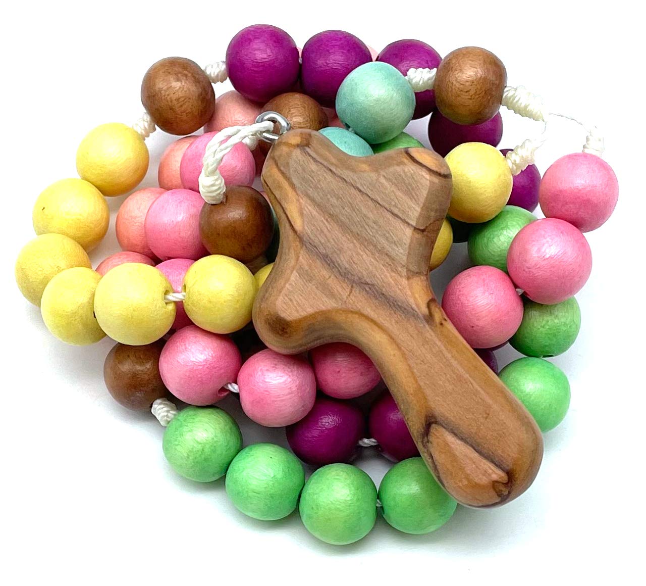 Pastel Wooden Rosary - Handmade Prayer Beads for Catholic, Christian, and Orthodox Devotion - Perfect for Daily Prayer, Meditation, and Spiritual Gifts