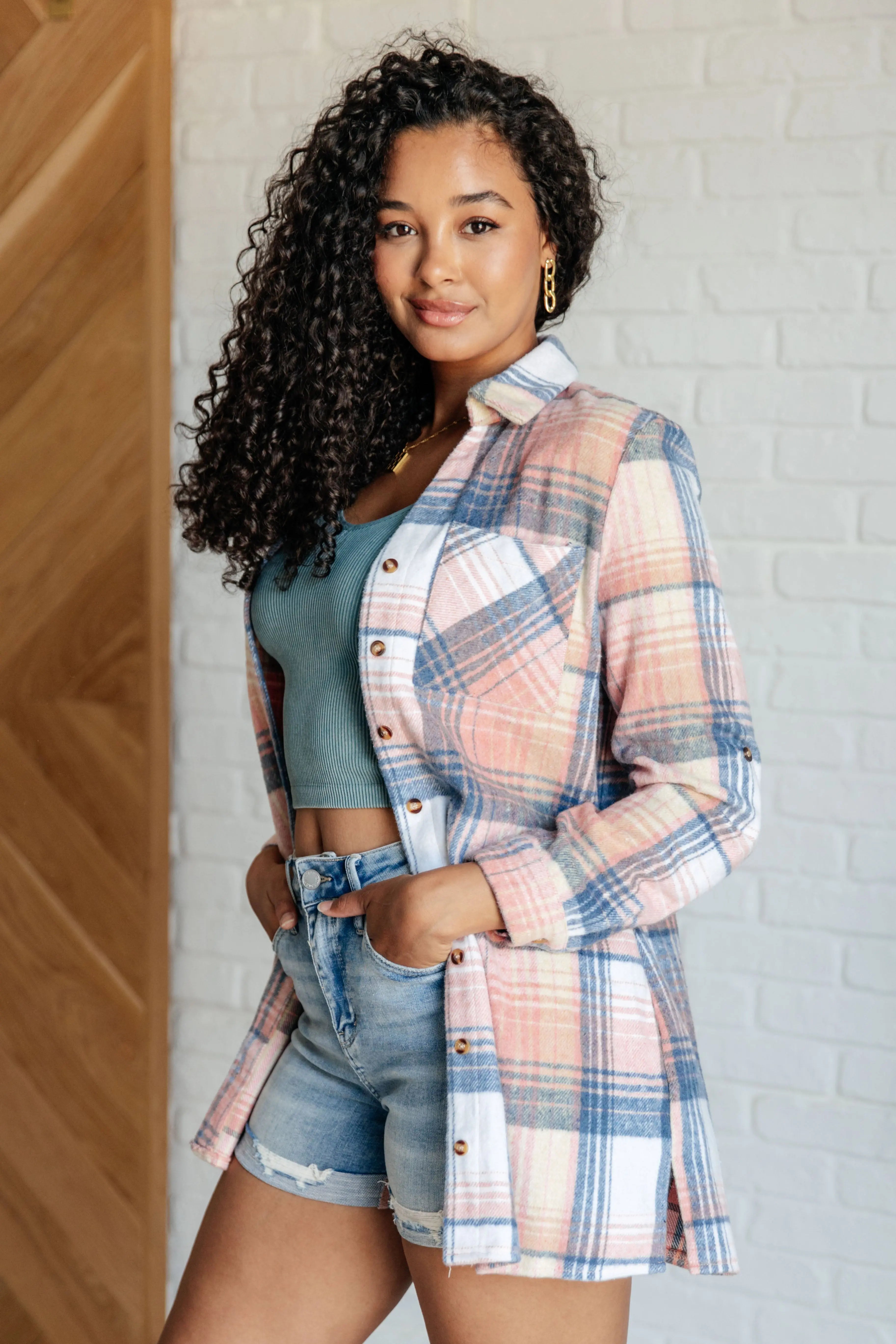 Lumber Jill Plaid Button Down Shirt for Women - Stylish Flannel Shirt for Casual Outfits & Outdoor Adventures