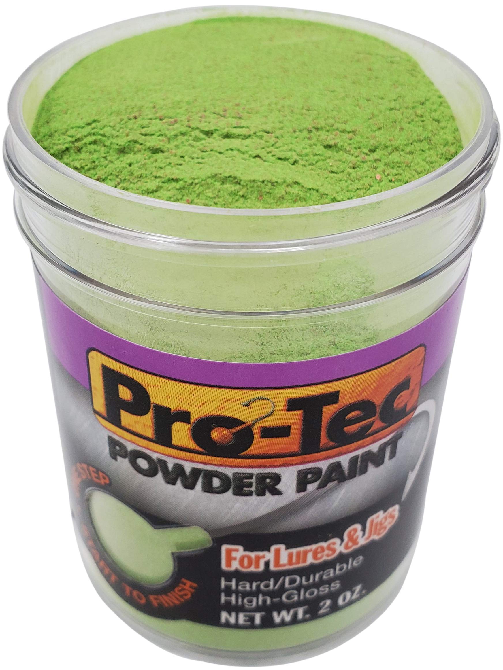 Pro-Tec Powder Paint for Jigs and Lures - Durable Jig Head & Fishing Lure Paint Kit - Perfect for Bass, Walleye, and Crappie Fishing
