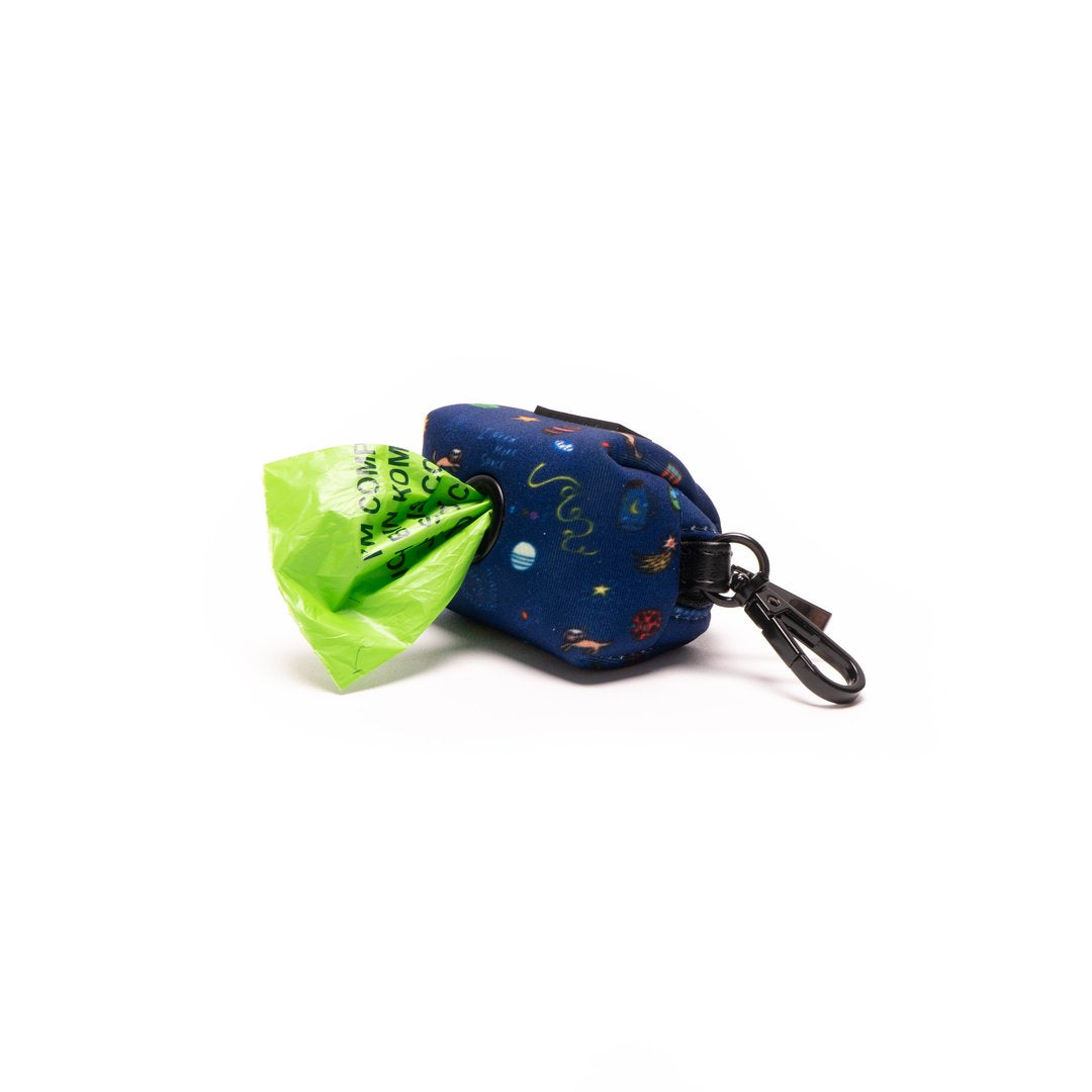 Lucy&Co Dog Poop Bag Holder with Clip - Leak Proof Waste Bag Dispenser for Dogs - Portable Poop Bag Carrier for Walking, Hiking, and Outdoor Adventures