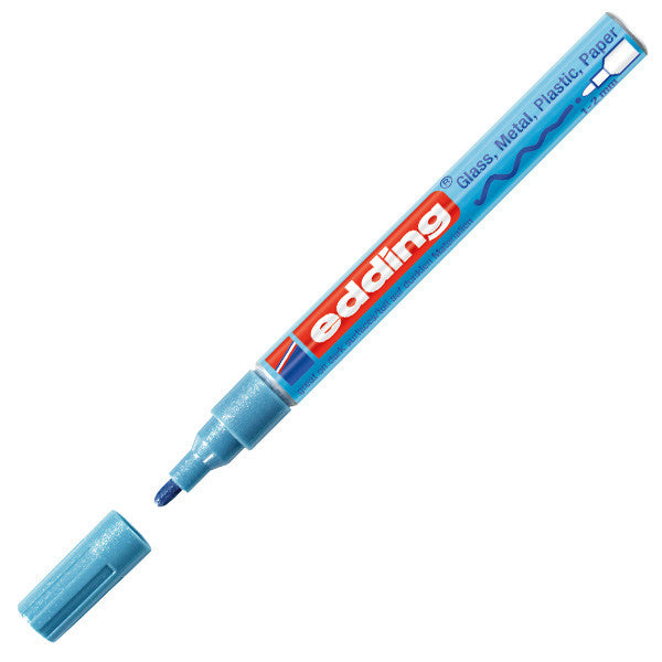 edding 751 Gloss Paint Marker Pen - Medium Point, Oil-Based, Permanent Paint Marker for Glass, Metal, Plastic, Ceramics - Perfect for DIY Crafts, Signage, and Industrial Labeling