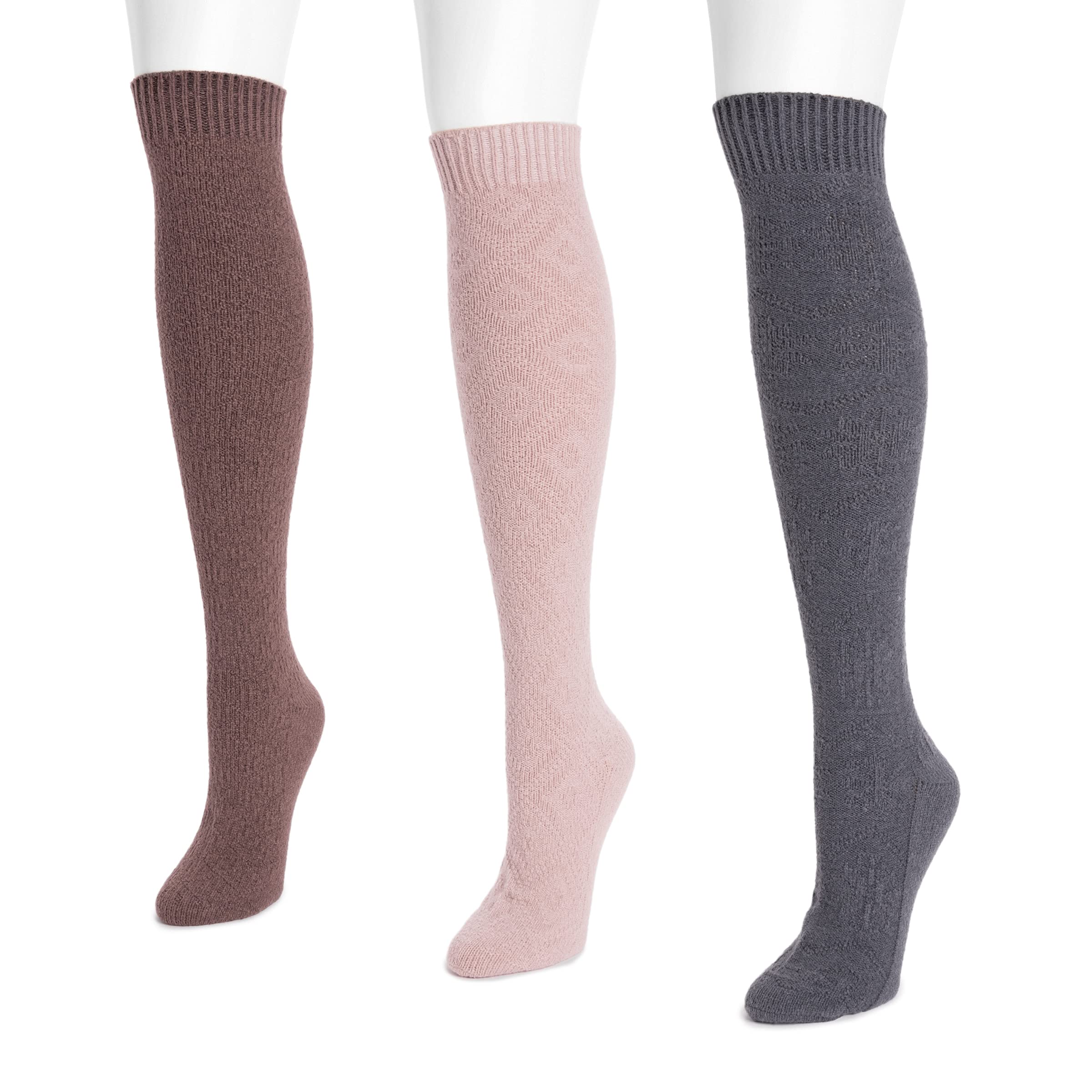 MUK LUKS Women's Ultra Soft Microfiber Socks - 3 Pack Cozy Ankle Socks for Everyday Wear, Work & Yoga - Breathable & Comfortable Socks for Women