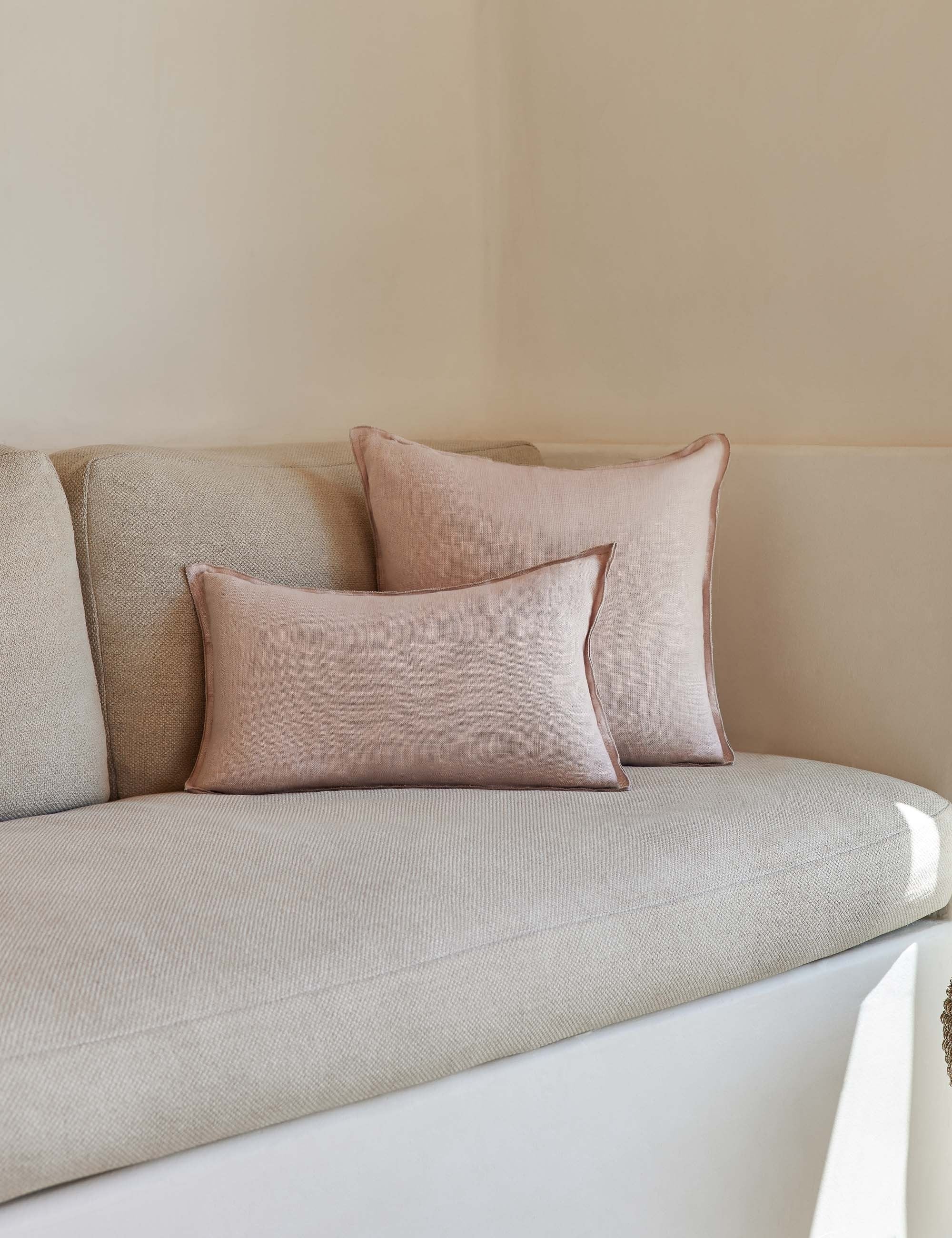 Arlo Linen Pillow - 100% Natural Linen Cover, Breathable & Hypoallergenic - Perfect for Bedroom, Living Room & Nursery Decor