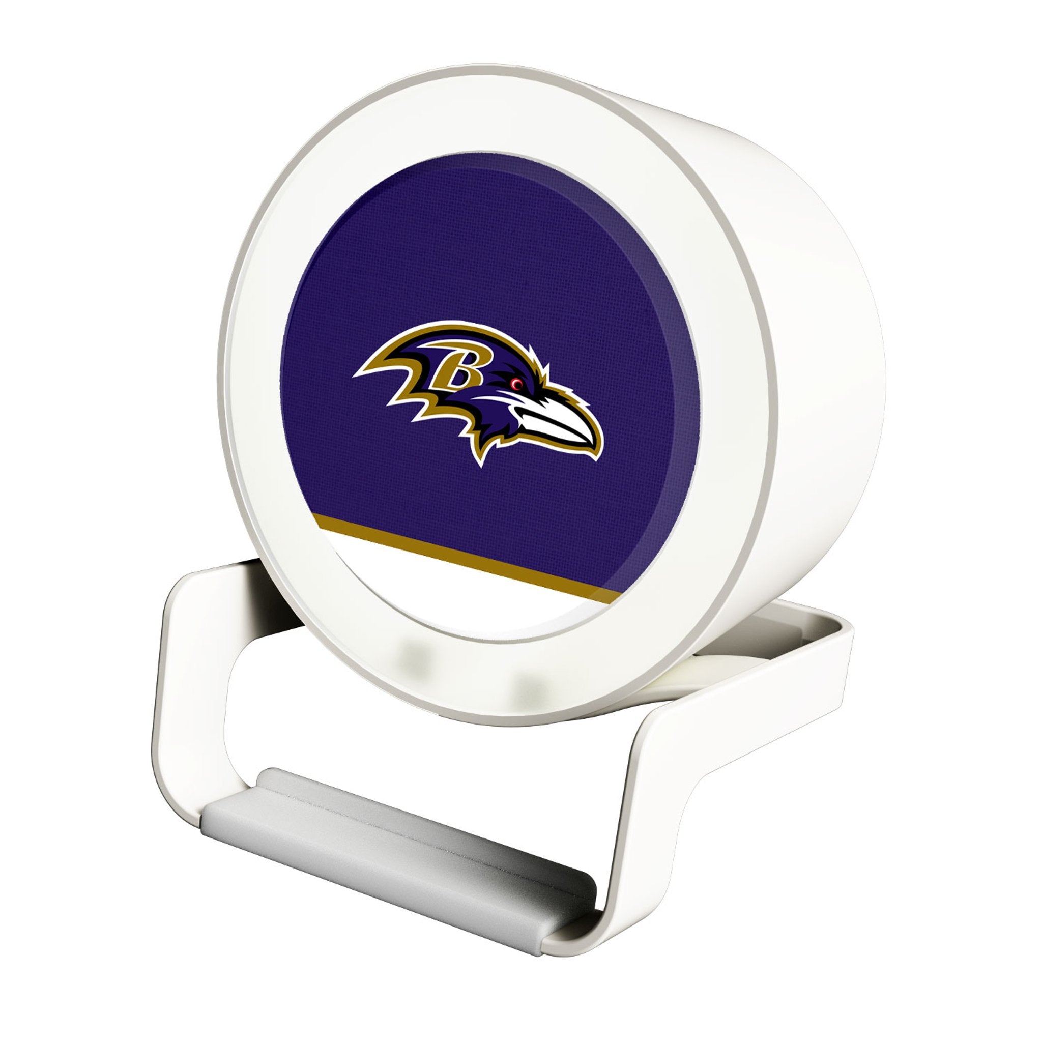 Baltimore Ravens NFL Team Night Light with USB Charger & Bluetooth Speaker - Perfect for Bedroom, Game Room, and Ravens Fan Gifts