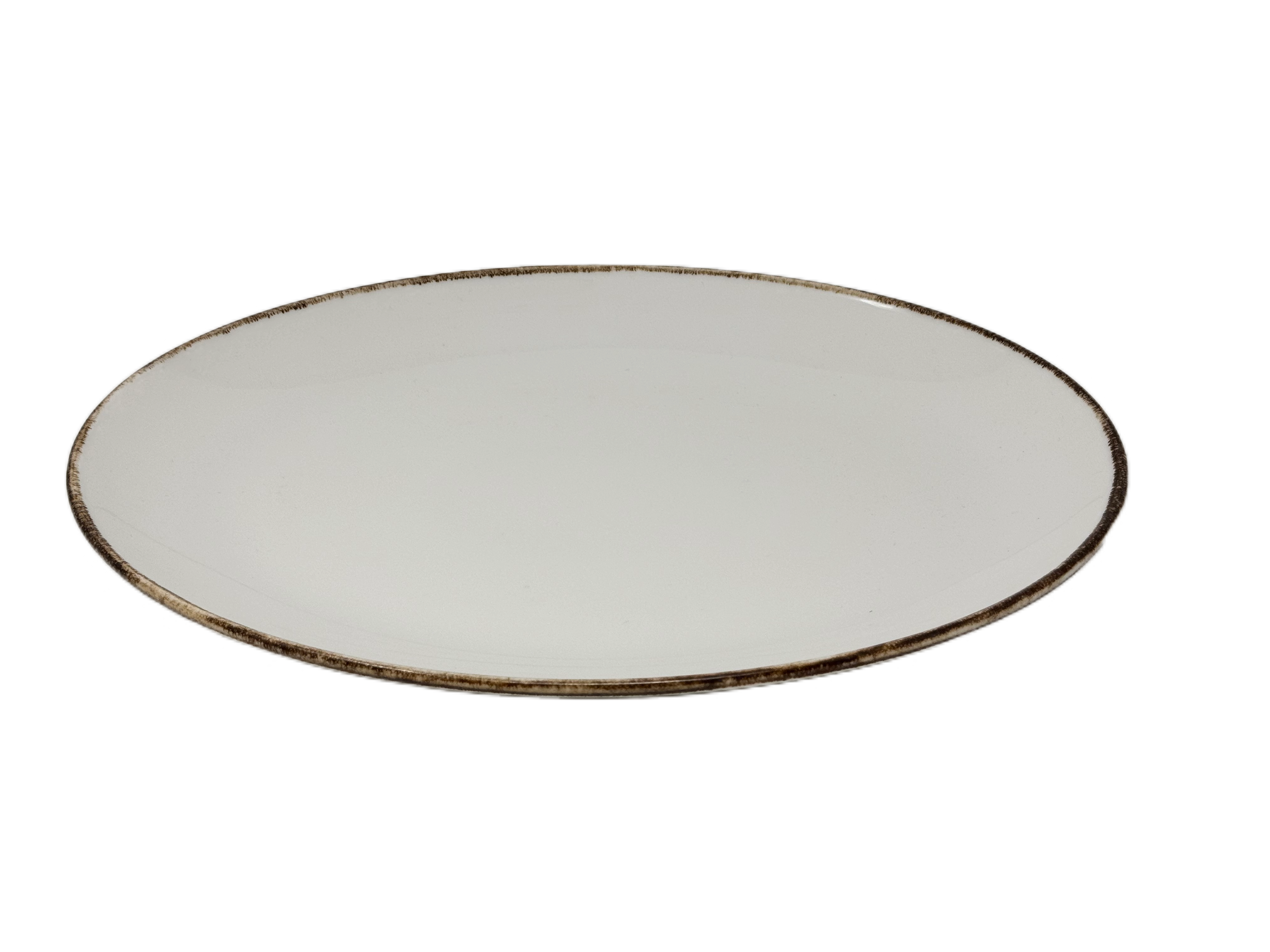 Nella 14-Inch Oval Melamine Plate Set of 9 - Tawny Brown - Durable & Lightweight Dinner Plates for Outdoor Dining, Picnics, and Party Serving