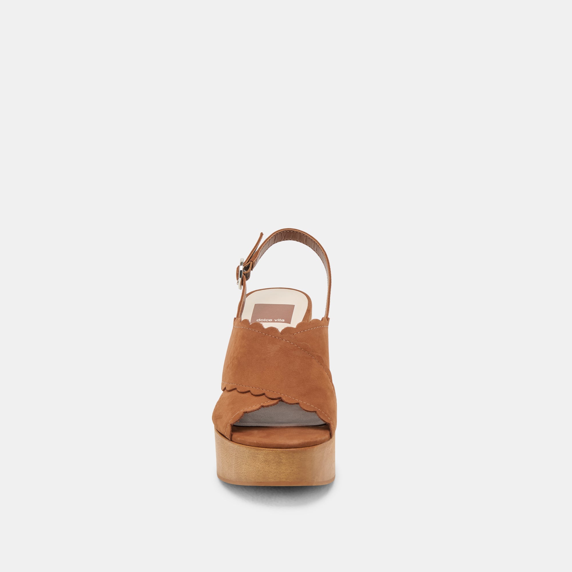 DILION Women's Dark Saddle Nubuck Wedges - Comfortable Low Heel Shoes for Casual Outfits & Office Wear