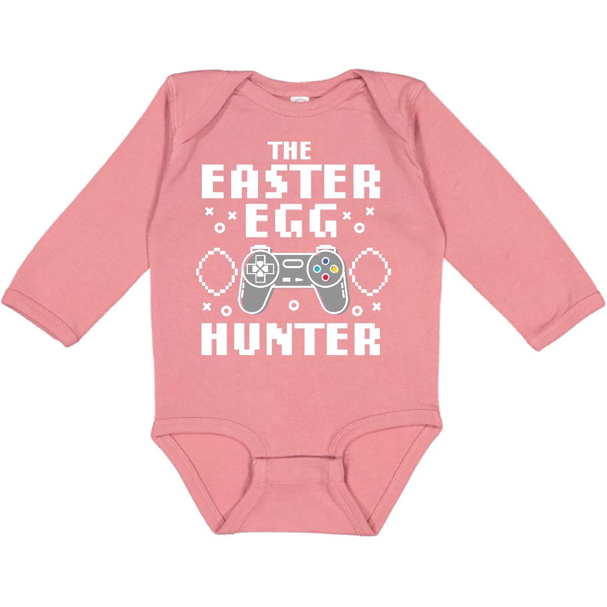 Inktastic Happy Easter The Easter Egg Hunter Gamer Long Sleeve Creeper - Fun Easter Egg Hunting Outfit for Kids & Adults