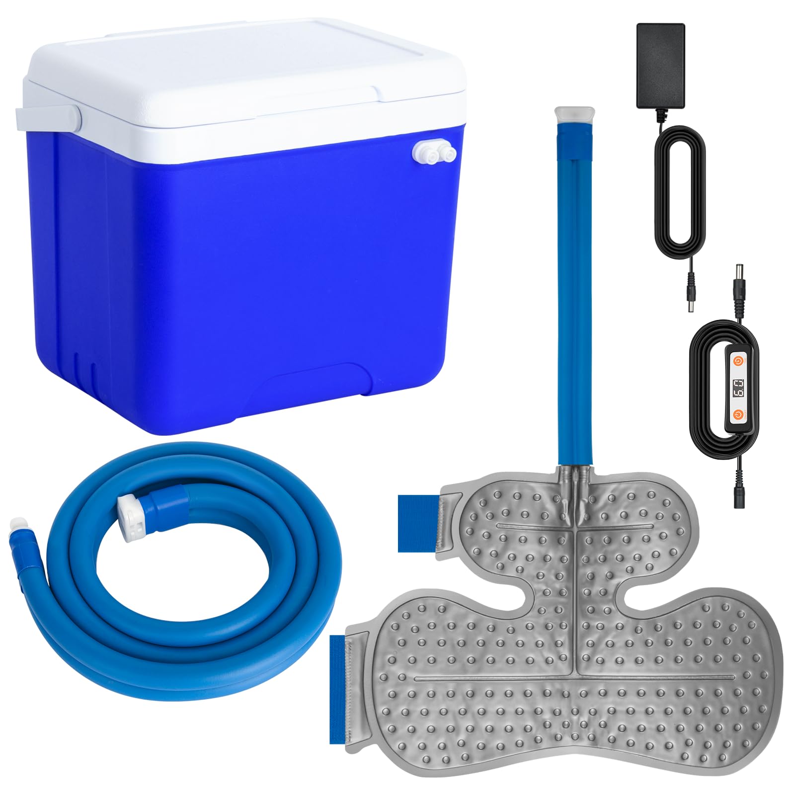 Shoulder Ice Machine for Rotator Cuff Cold Therapy - 14-Quart Post-Surgery Recovery Device with Timer & Compression Pad - Ideal for Shoulder Pain Relief After Surgery & Injury Rehabilitation