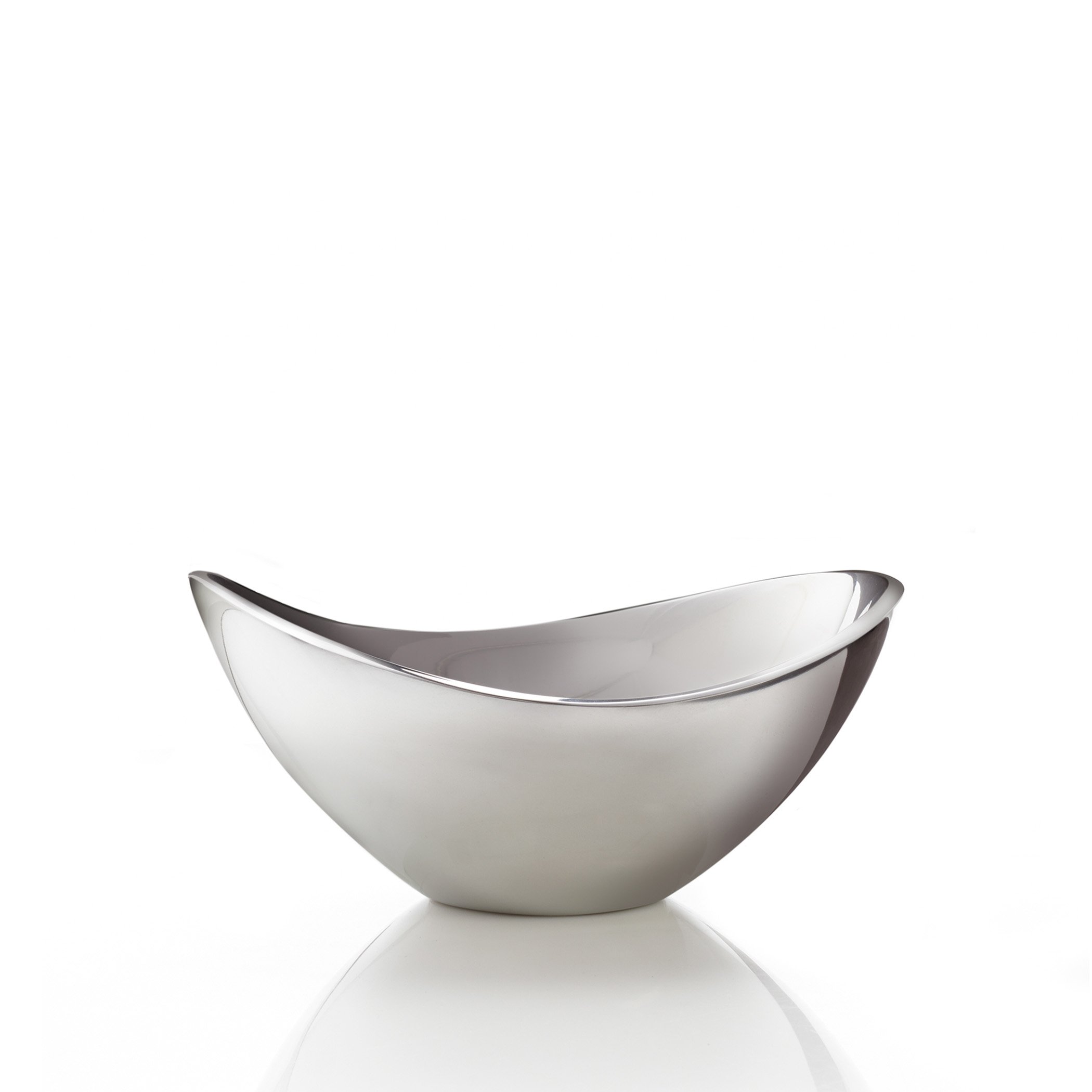 Nambe 11-inch Butterfly Bowl - Elegant Metal Alloy Serving Bowl for Entertaining, Contemporary Tableware with Graceful Curves, Temperature Retaining - Oven & Freezer Safe, Decorative Kitchen Centerpiece for Dinner Parties, Holiday Gatherings & Home Decor