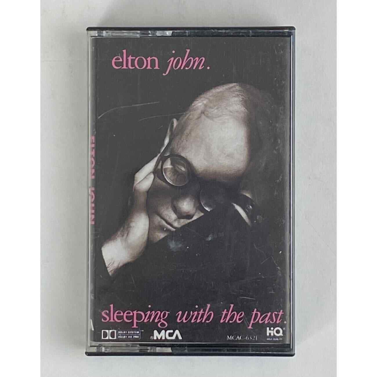 Elton John Sleeping with the Past 1989 Promo Cassette Tape - Vintage Collectible Music Memorabilia for Fans & Audiophiles - Perfect for Home Listening, DJ Sets & Retro Music Collections